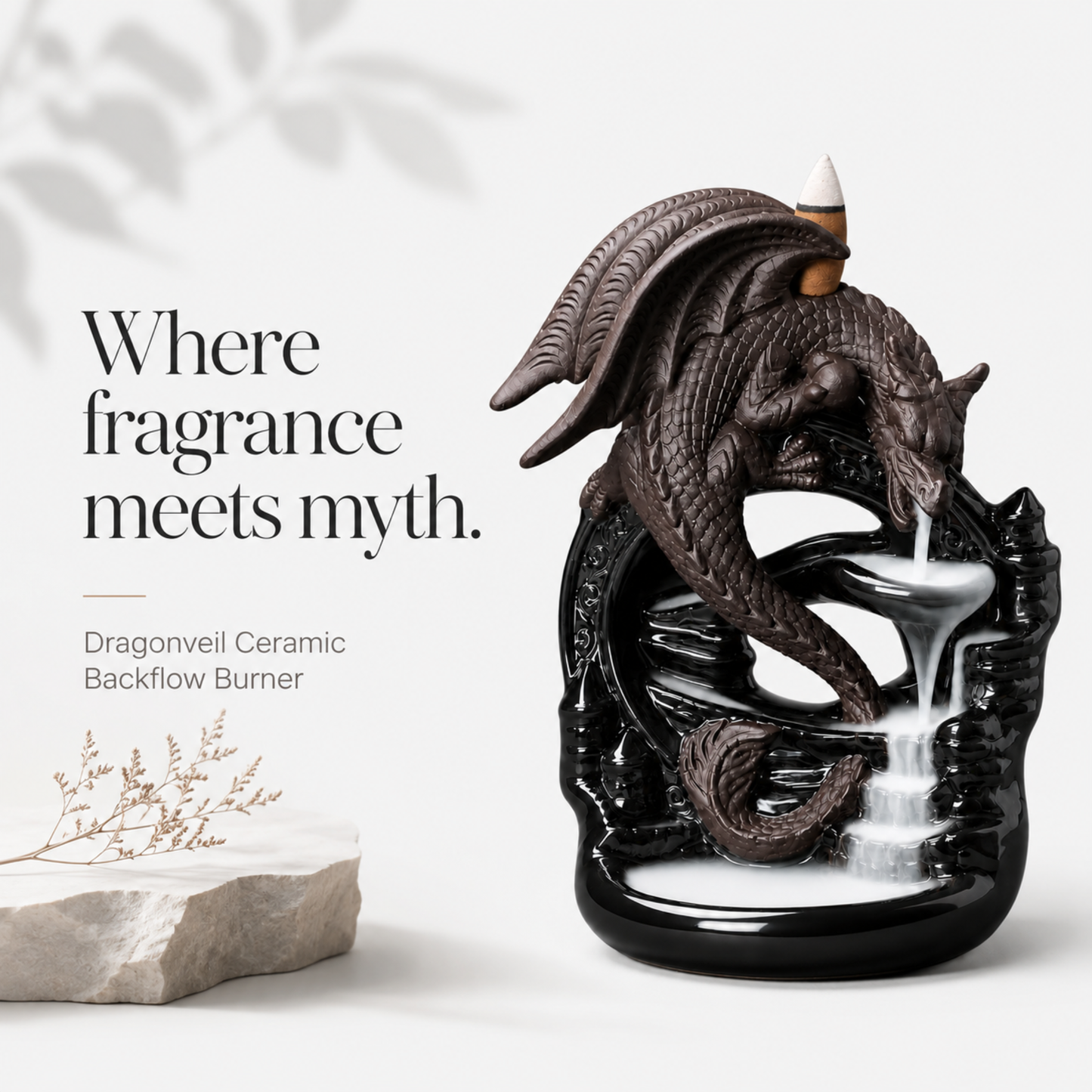 Dragonveil Ceramic Backflow Burner