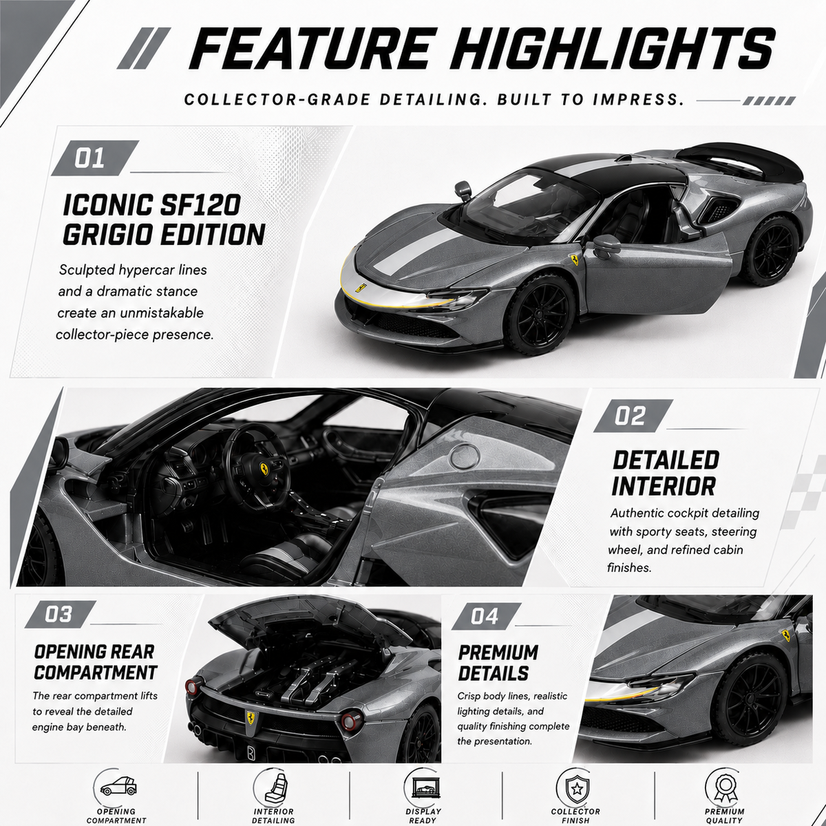 Ferrari SF90 Stradale Grigio