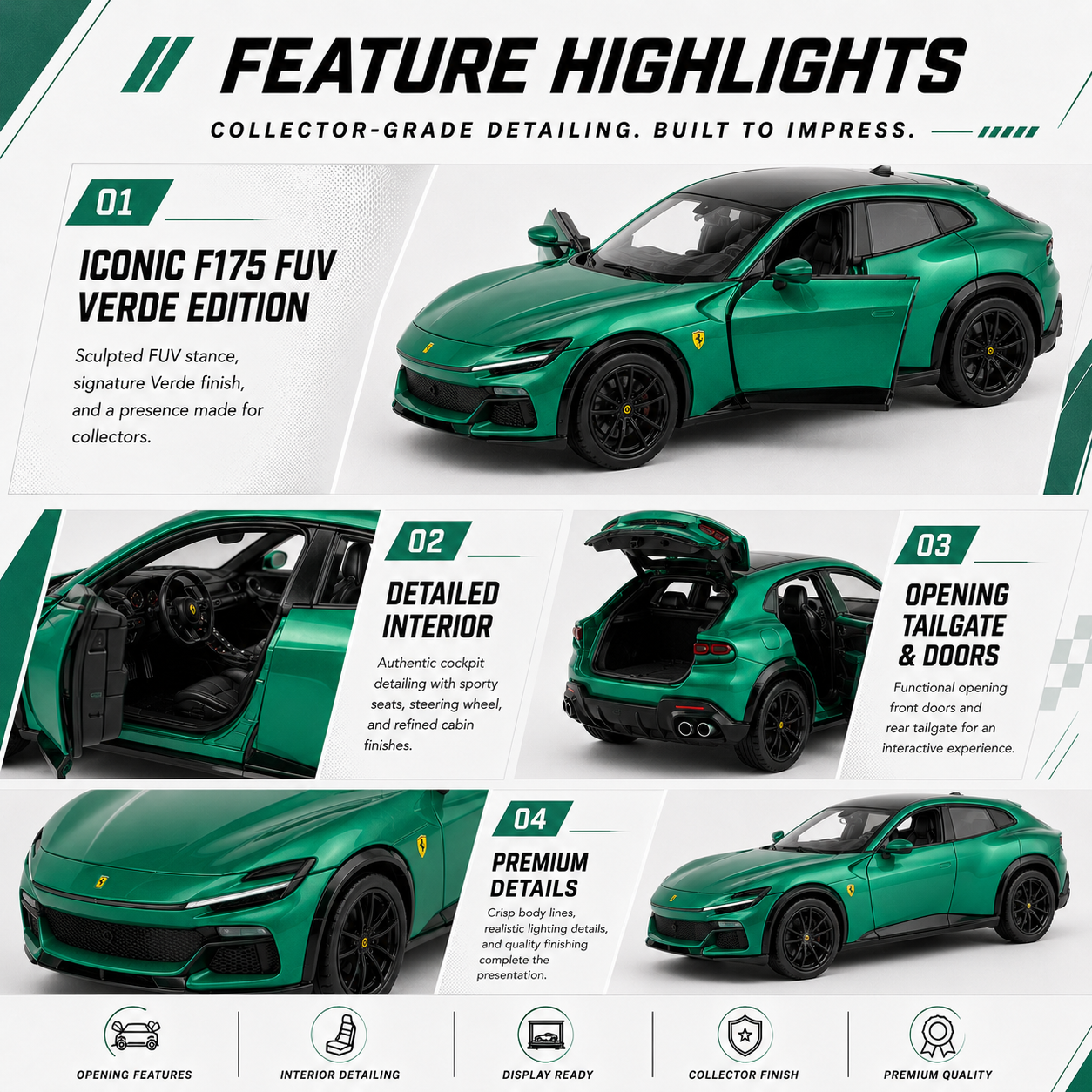Ferrari Purosangue Verde