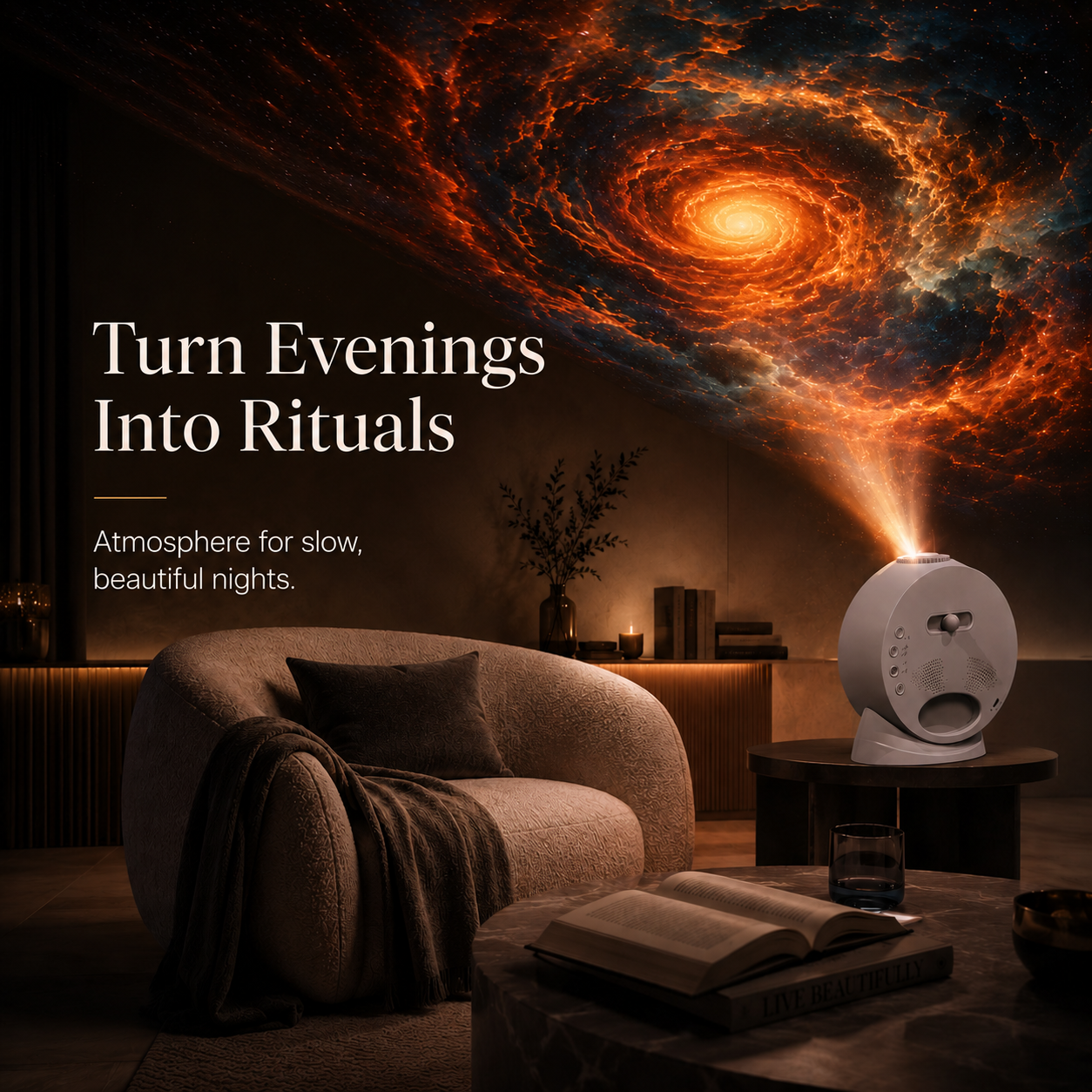 3 in One Smart Galaxy Projector, Bluetooth Speaker and Digital Alarm Clock