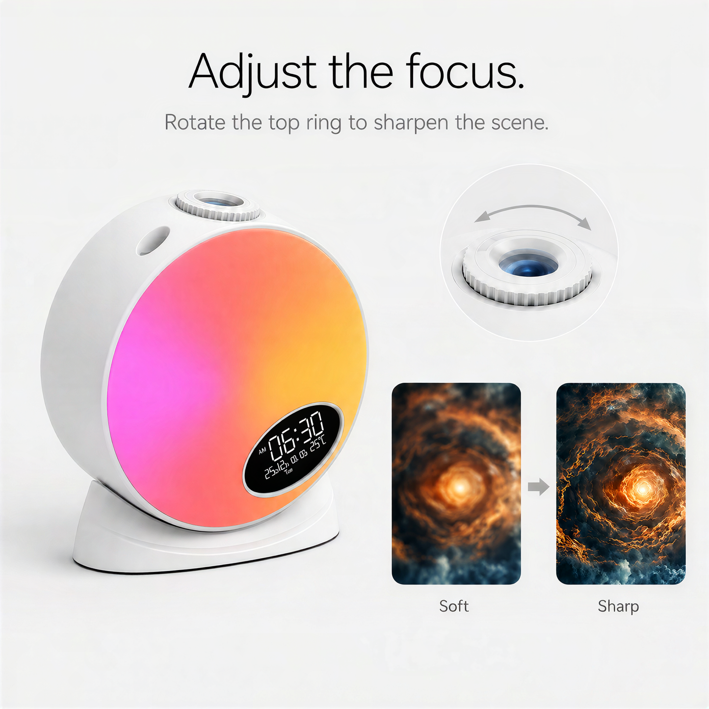 Stellar One — 3-in-1 Galaxy Projector, Speaker & Alarm Clock