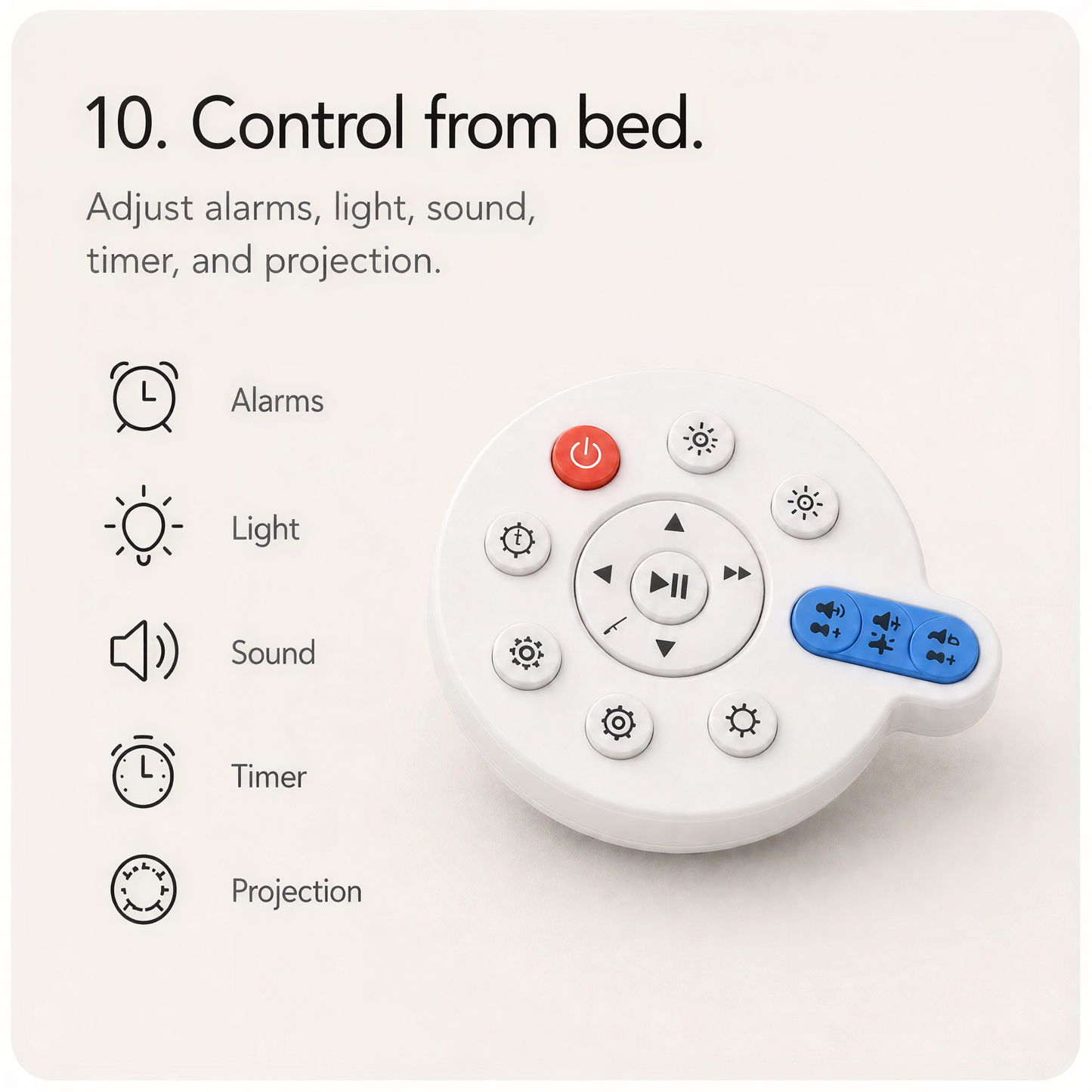 Stellar One — 3-in-1 Galaxy Projector, Speaker & Alarm Clock
