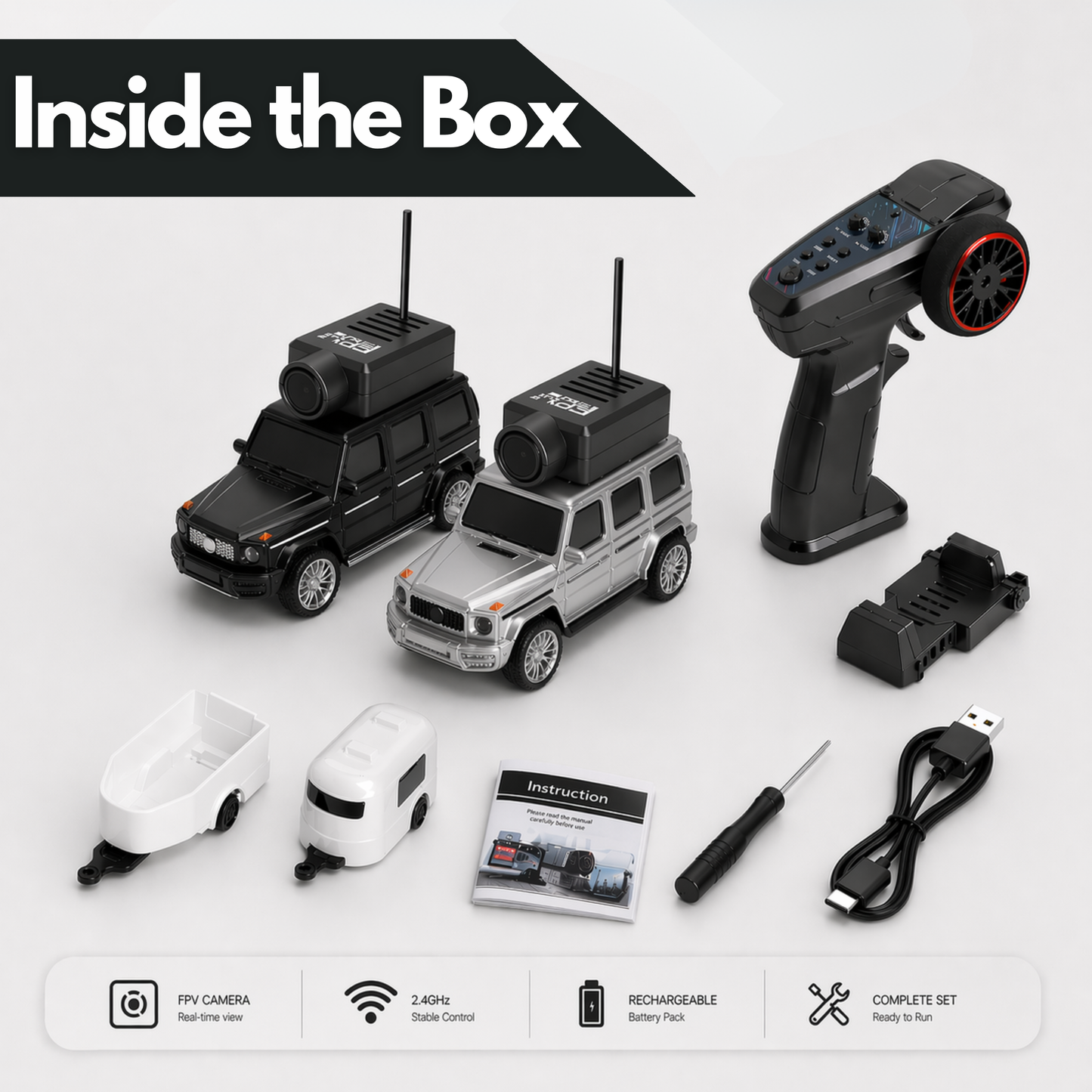 RC DriftCam Pro with Wi-Fi and App Control: Live Full HD Camera