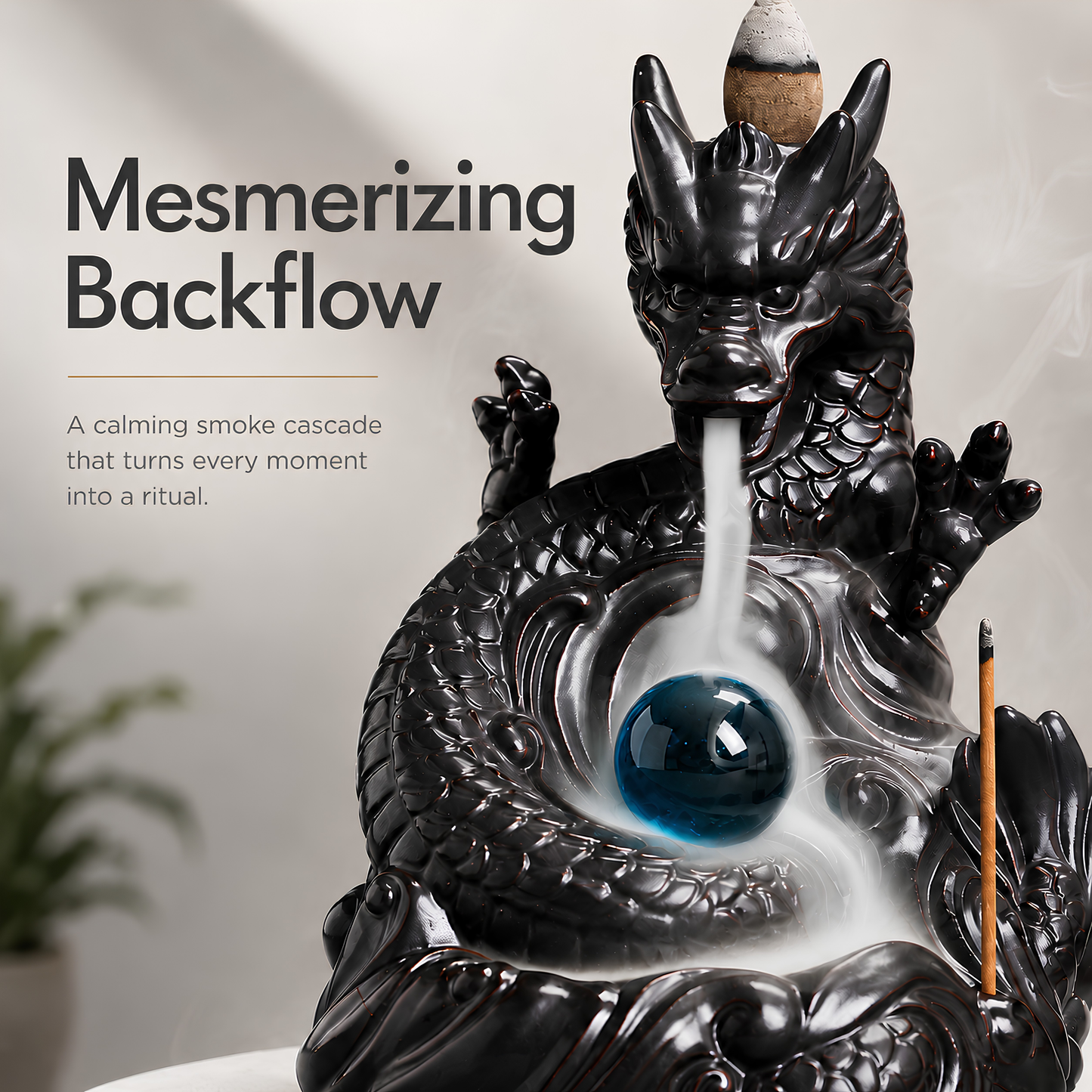 Obsidian Dragon Orb Backflow Burner