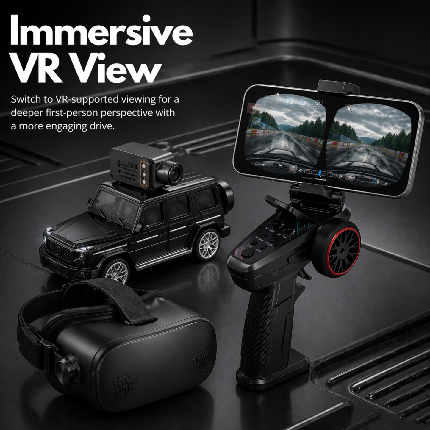 RC DriftCam Pro with Wi-Fi and App Control: Live Full HD Camera