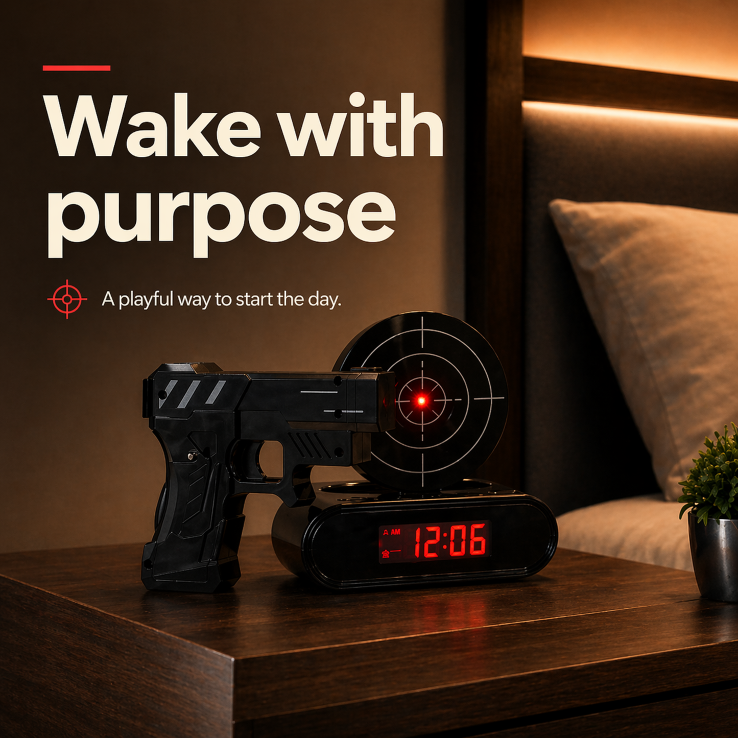 Bullseye Wake-Up Clock