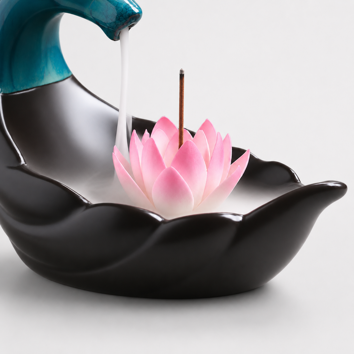Azure Deer Lotus Backflow Burner