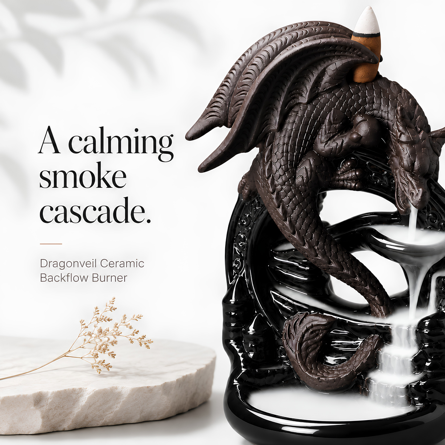 Dragonveil Ceramic Backflow Burner