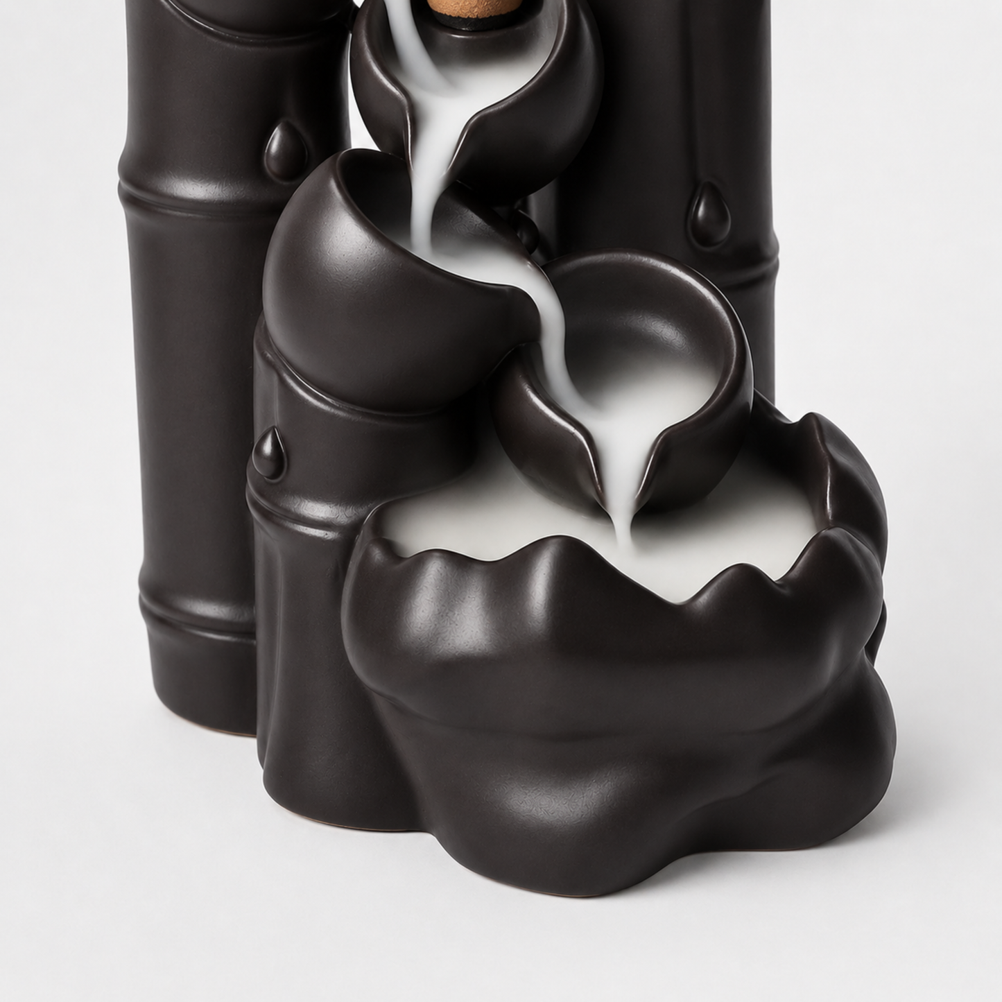 Bamboo Cascade Ceramic Backflow Burner
