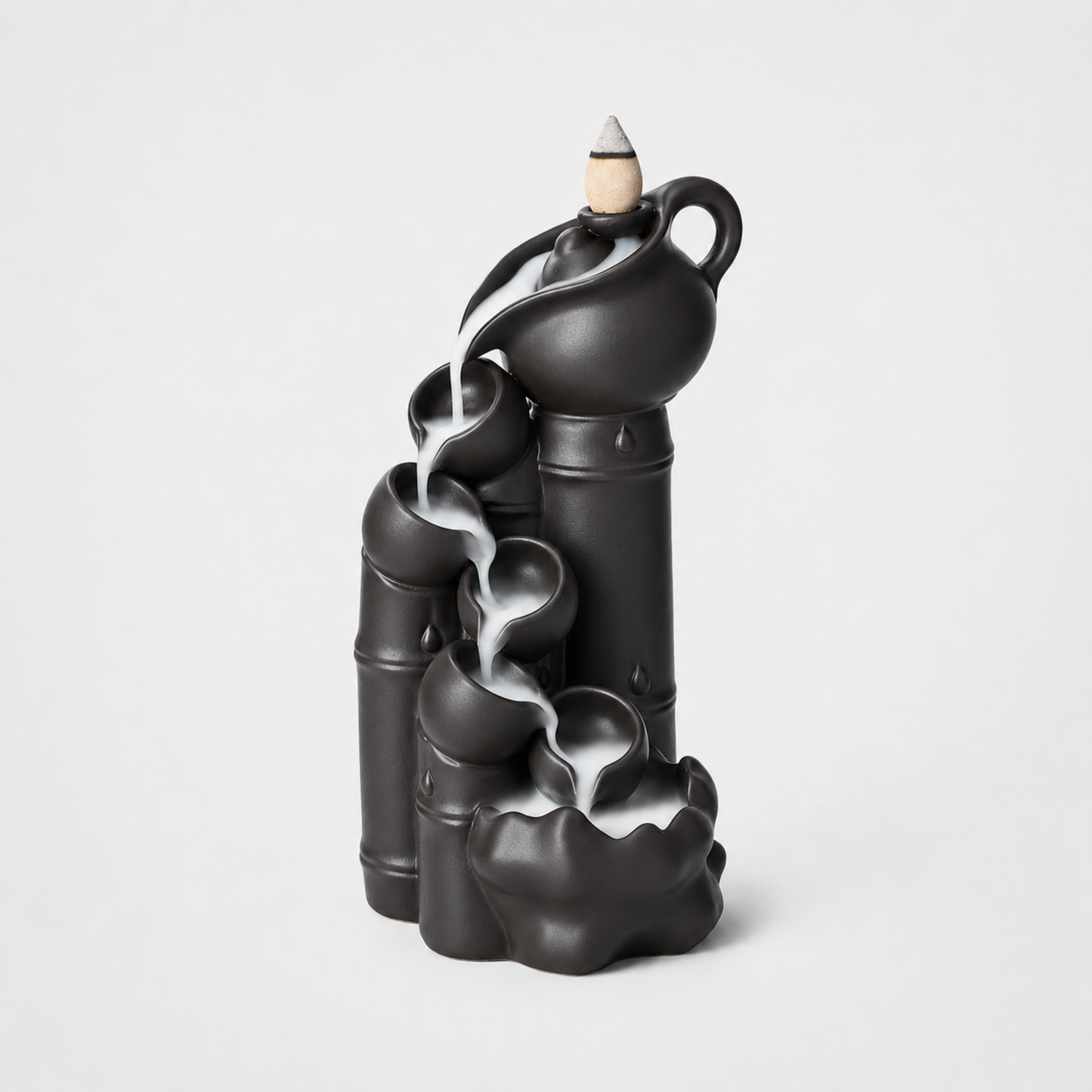 Bamboo Cascade Ceramic Backflow Burner