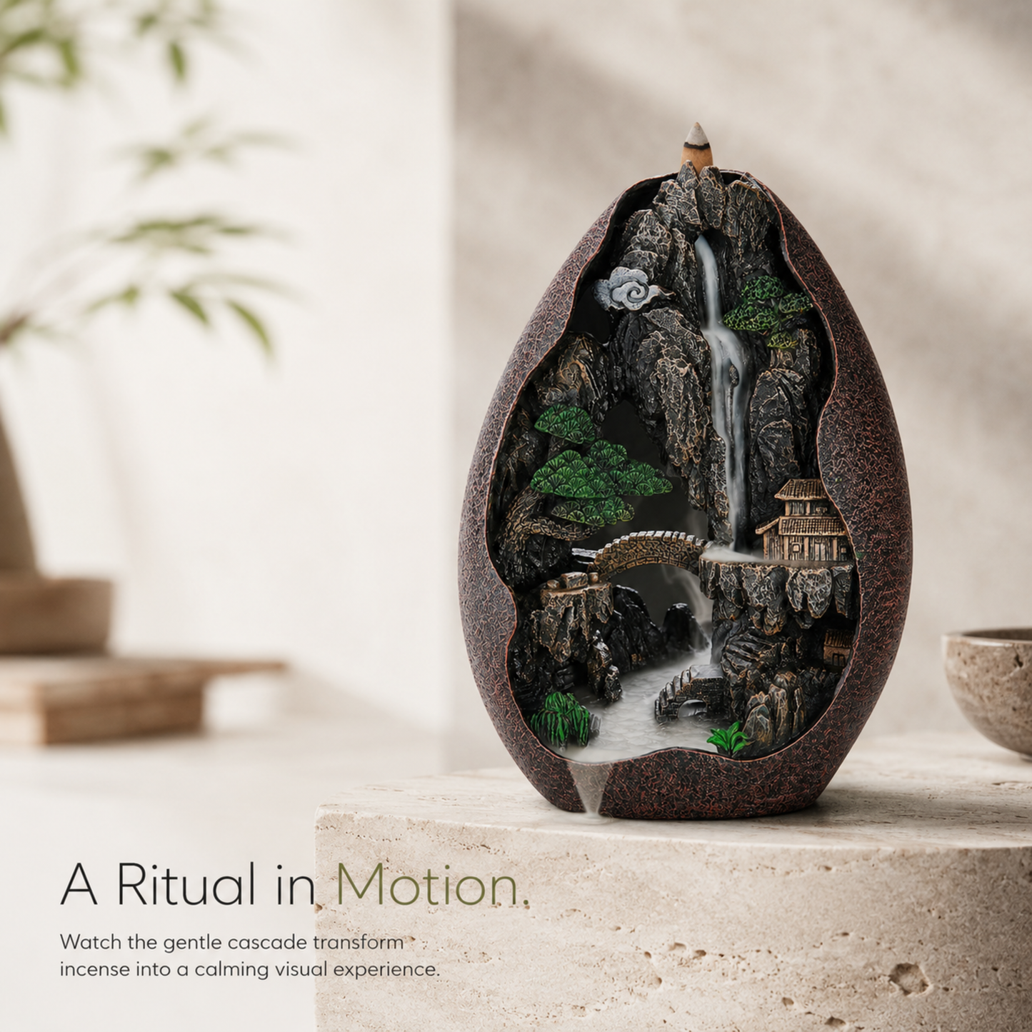 Mistwood Retreat Backflow Incense Burner