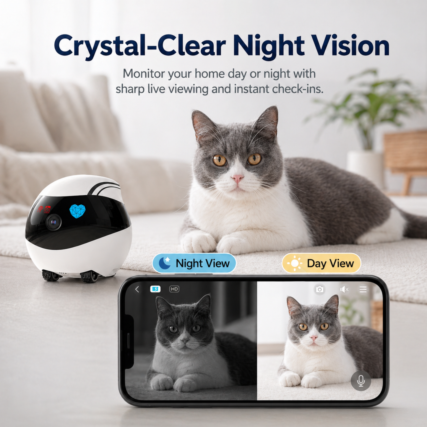 RoboCam Pro: Wireless Surveillance Camera