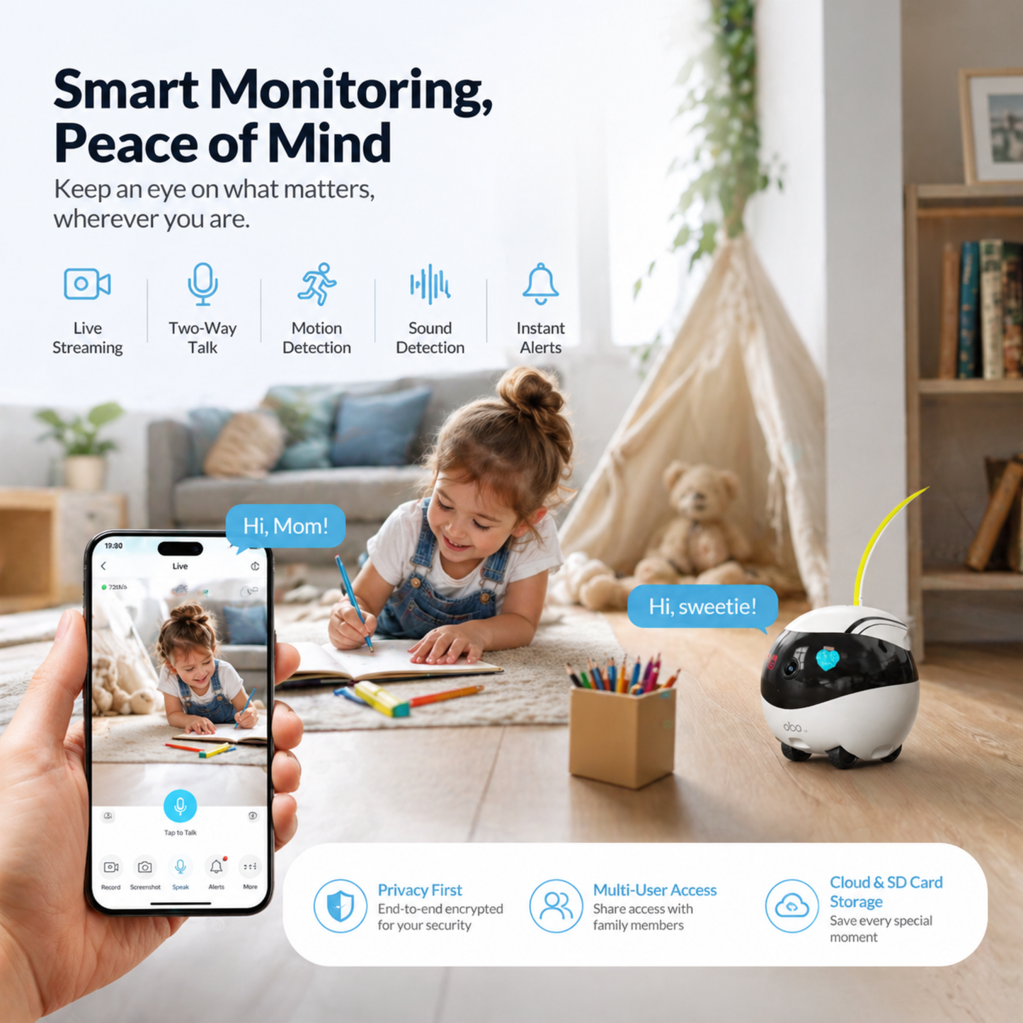 RoboCam Pro: Wireless Surveillance Camera