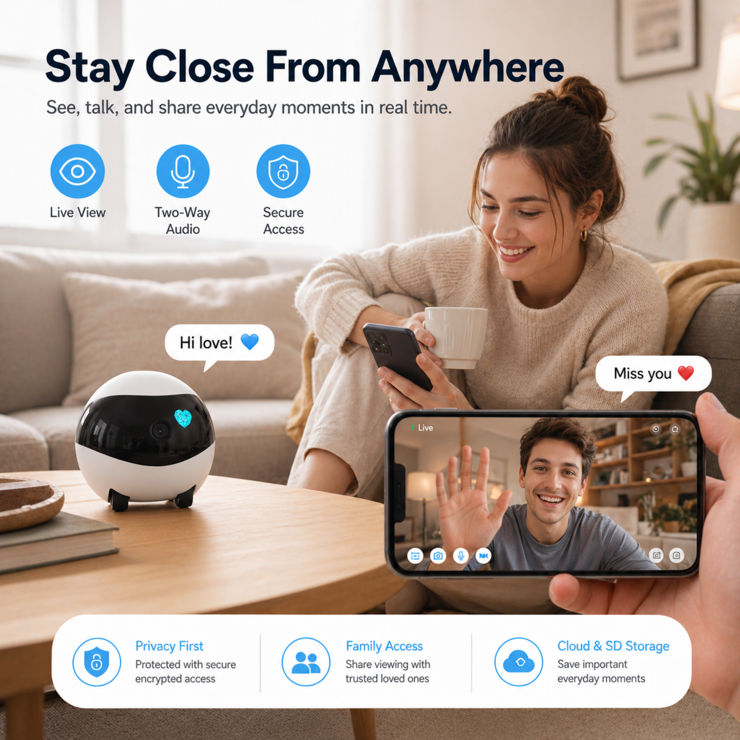 RoboCam Pro: Wireless Surveillance Camera