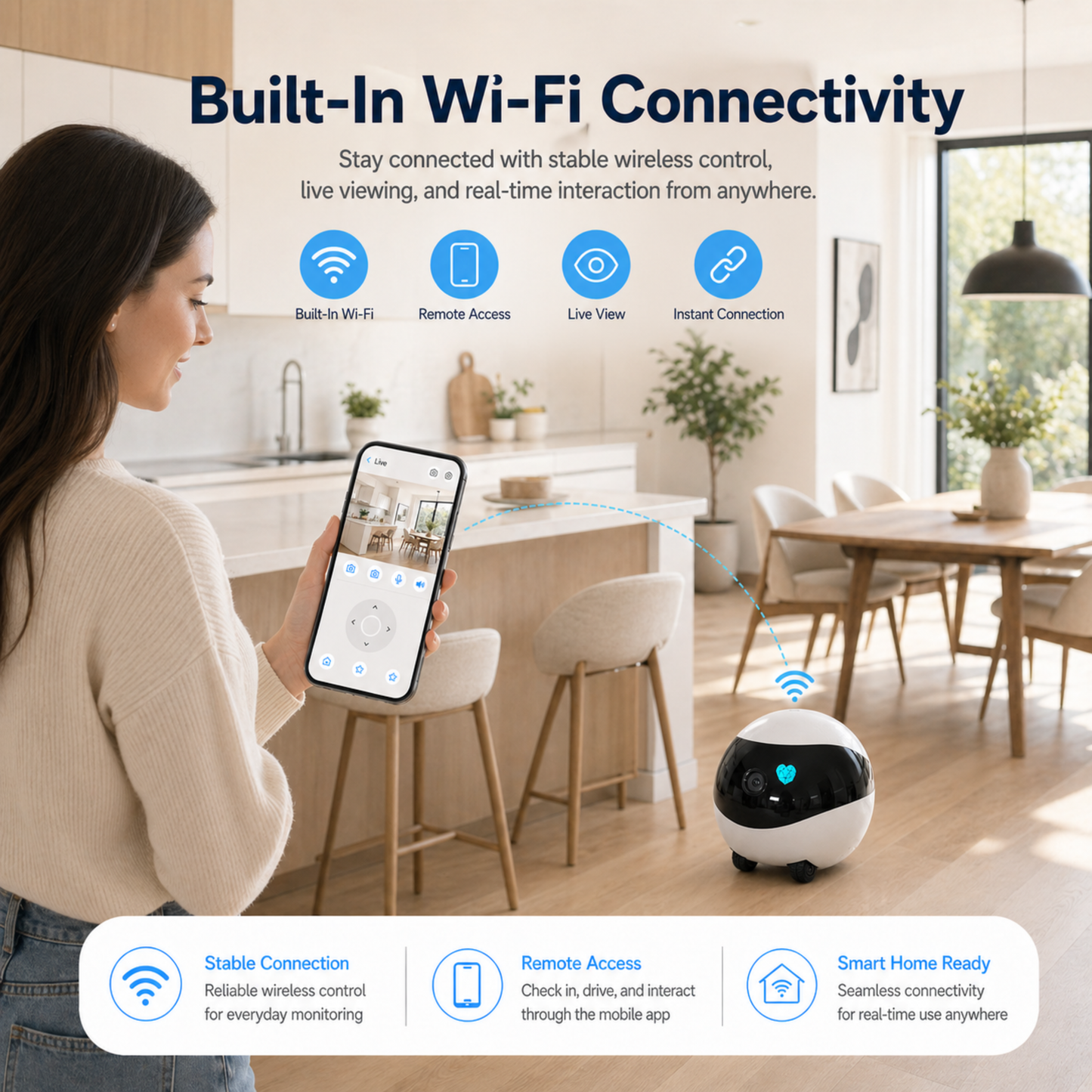 RoboCam Pro: Wireless Surveillance Camera