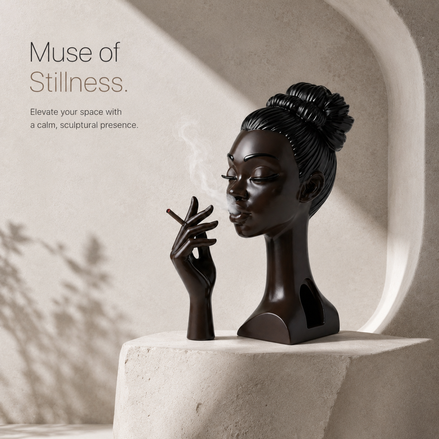 Serene Muse Sculptural Incense Holder