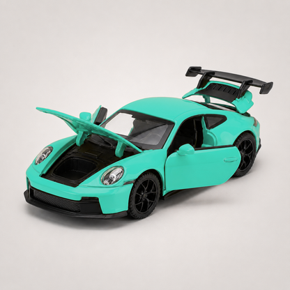 Porsche 911 GT3 Aqua GT Edition opening panels
