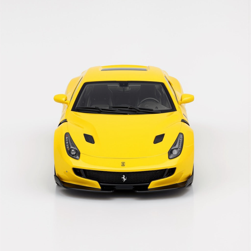 Ferrari F12tdf Yellow Scale Model 1:64