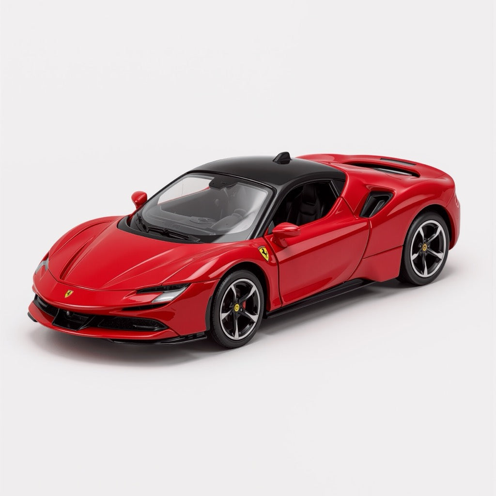 Ferrari 296 GTB Red Scale Model 1:64