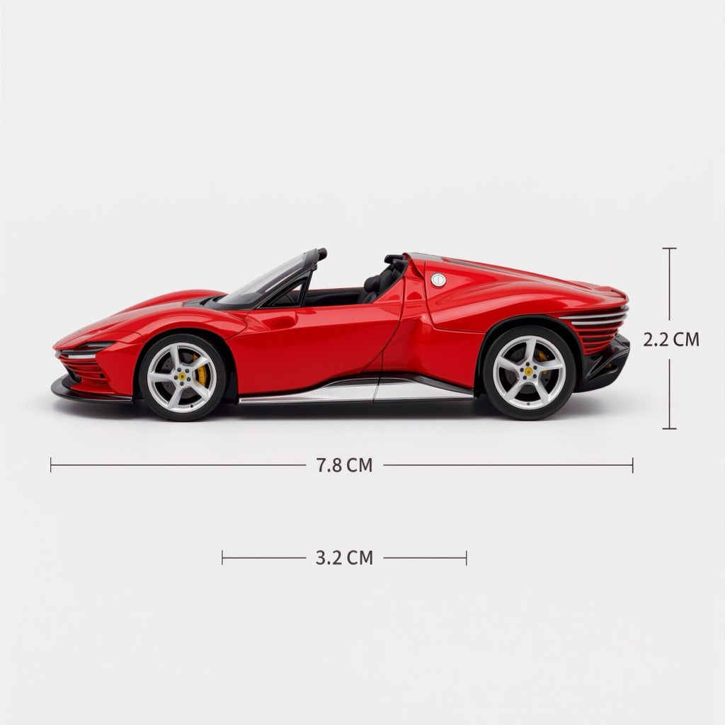 Ferrari Daytona SP3 Red Scale Model 1:64