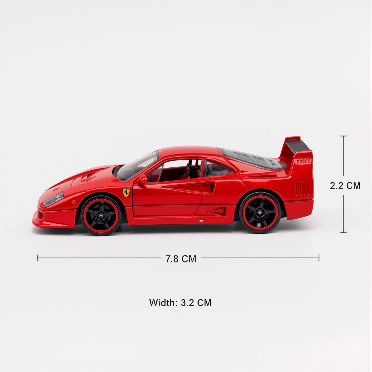 Ferrari F40 Red Scale Model 1:64