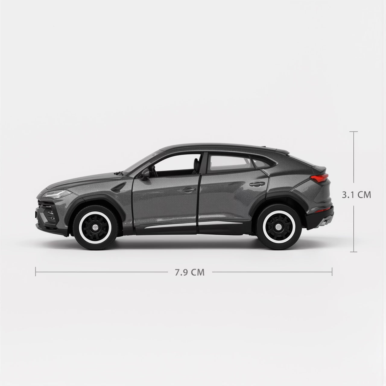 Lamborghini Urus Metallic Grey Scale Model