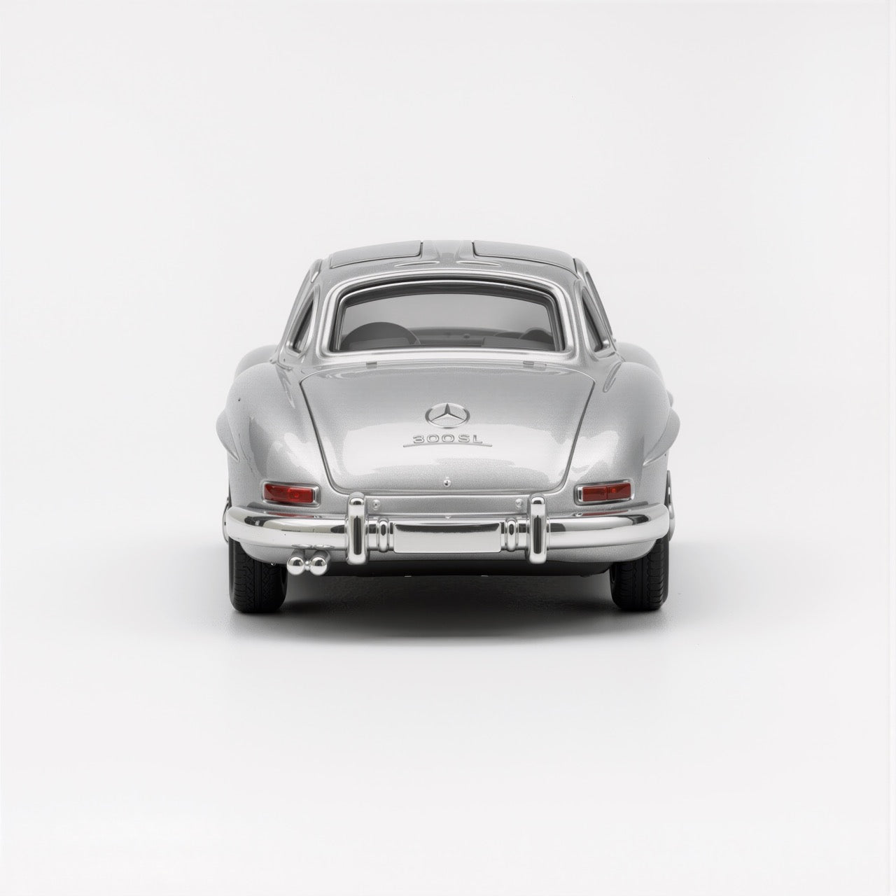 Benz 300 SL Gullwing Silver Scale Model 1:64