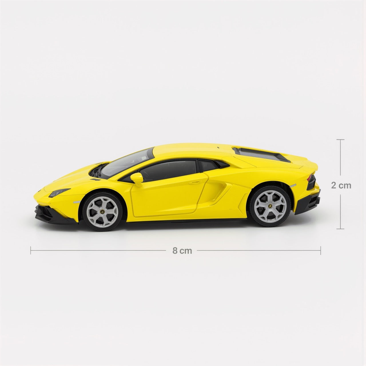 Aventador Yellow Scale Model 1:64