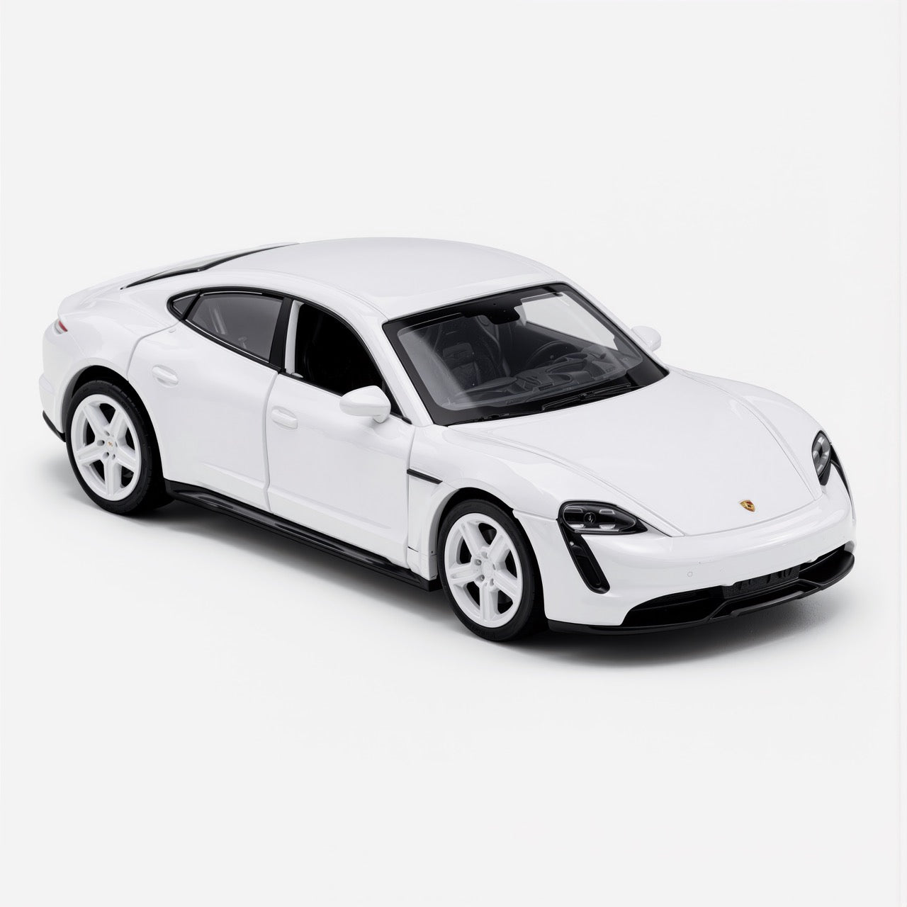 Porsche Taycan White Scale Model 1:64