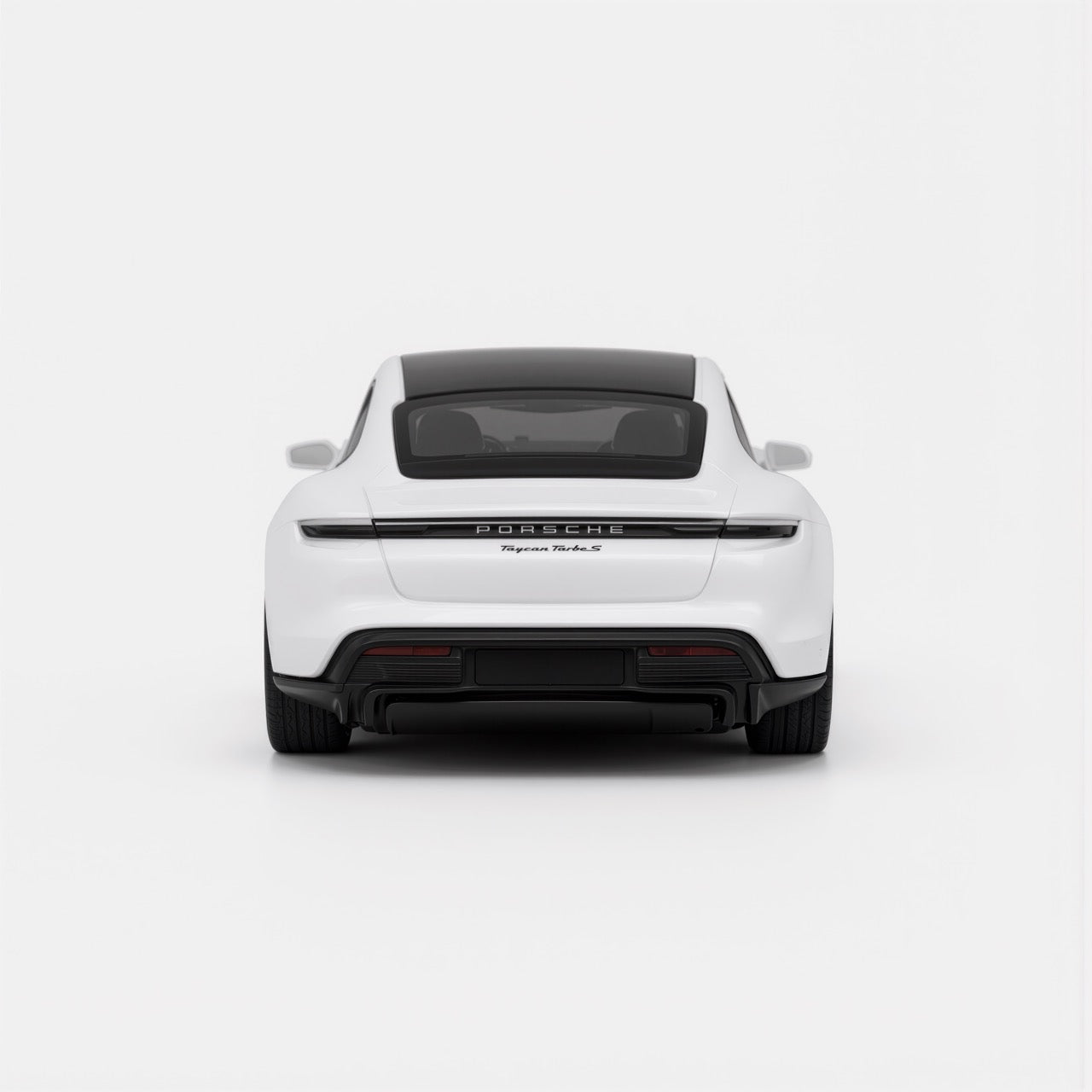 Porsche Taycan White Scale Model 1:64