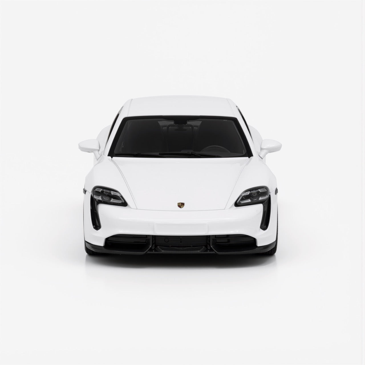 Porsche Taycan White Scale Model 1:64