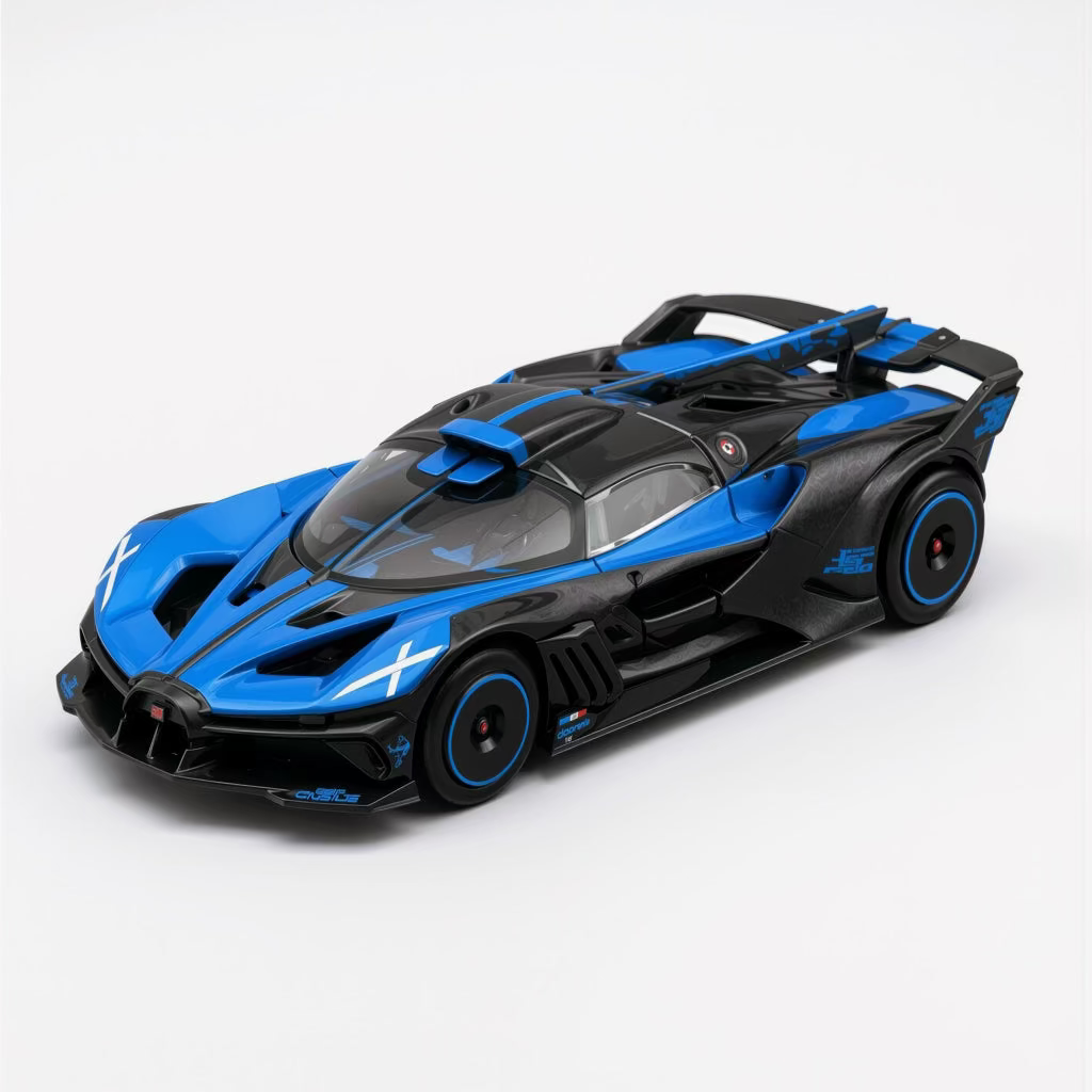 Bugatti Bolide Black/Blue Scale Model