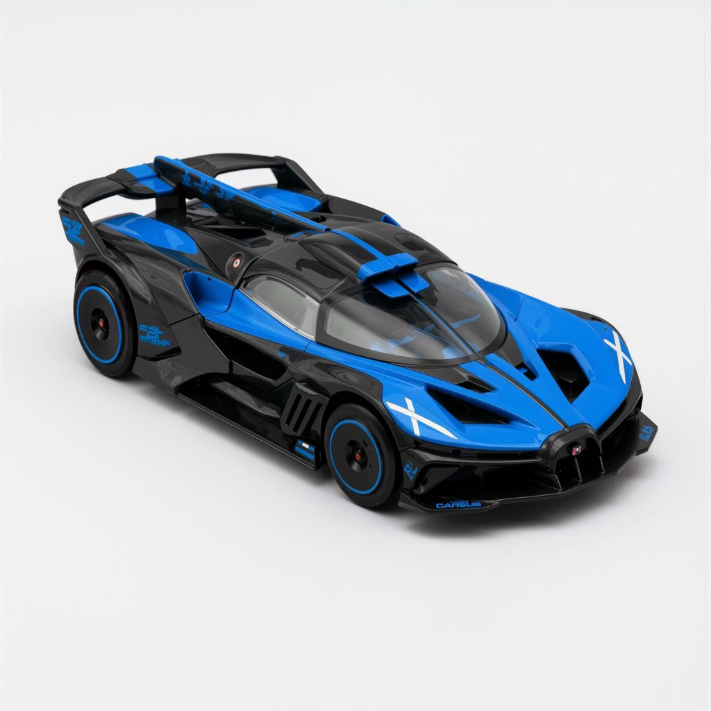 Bugatti Bolide Black/Blue Scale Model