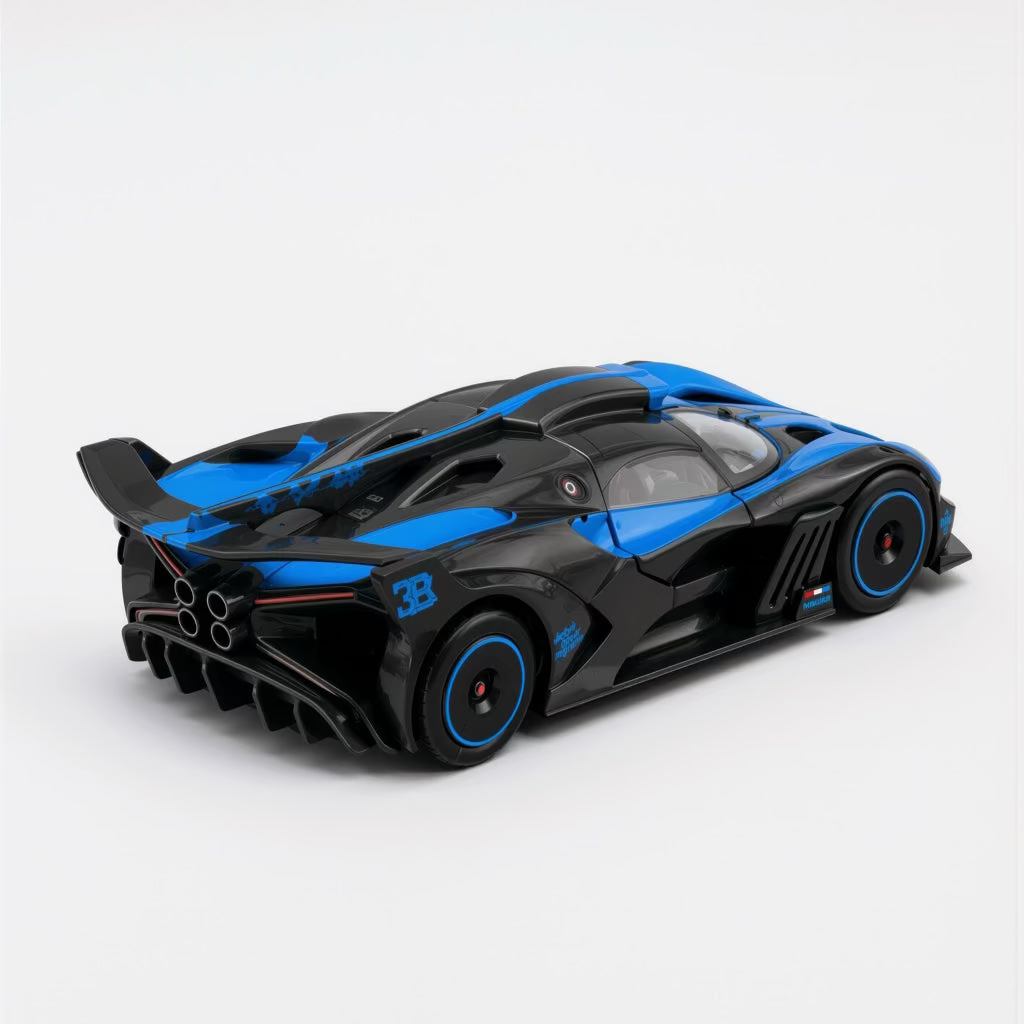 Bugatti Bolide Black/Blue Scale Model