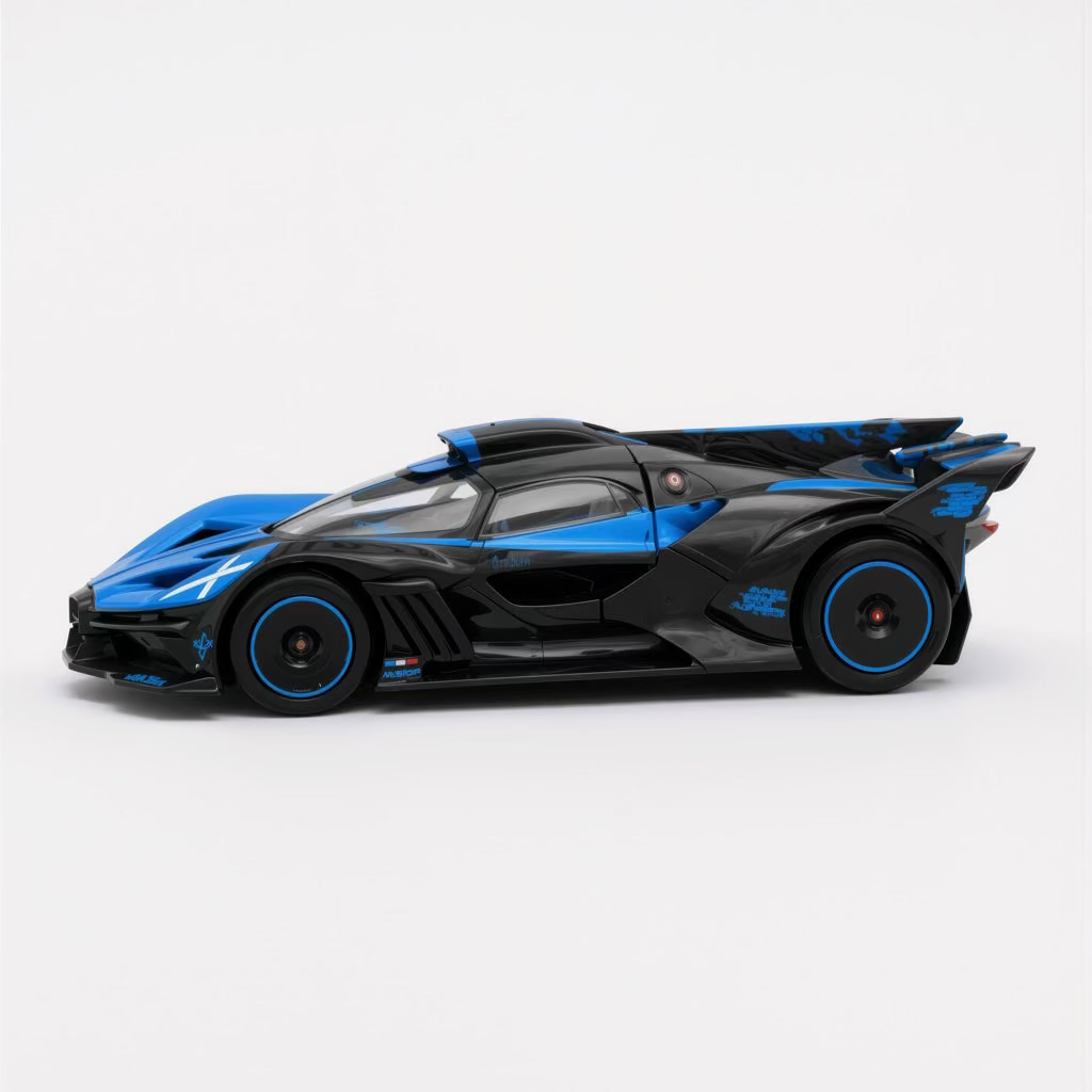 Bugatti Bolide Black/Blue Scale Model