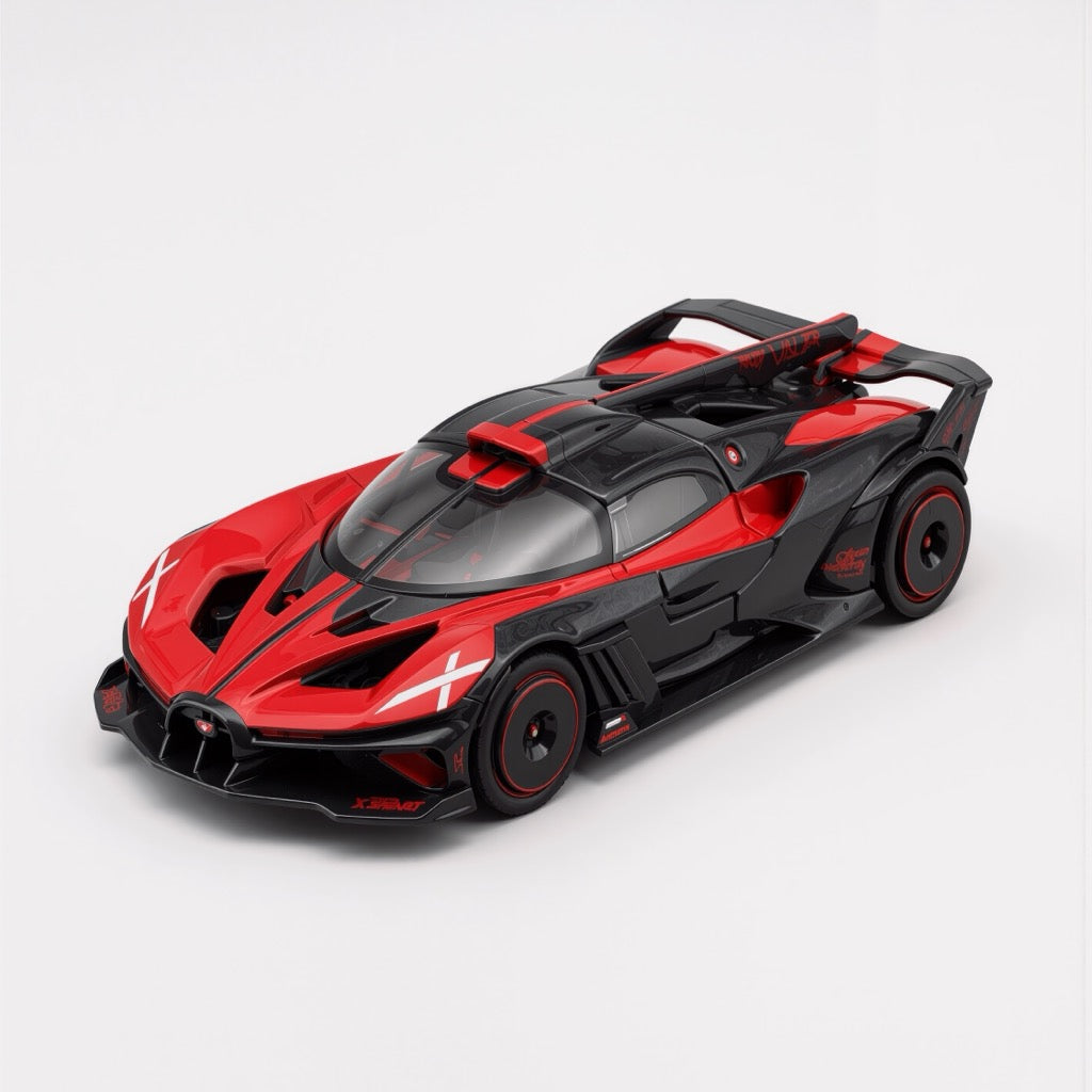 Bugatti Bolide Black Red Scale Model