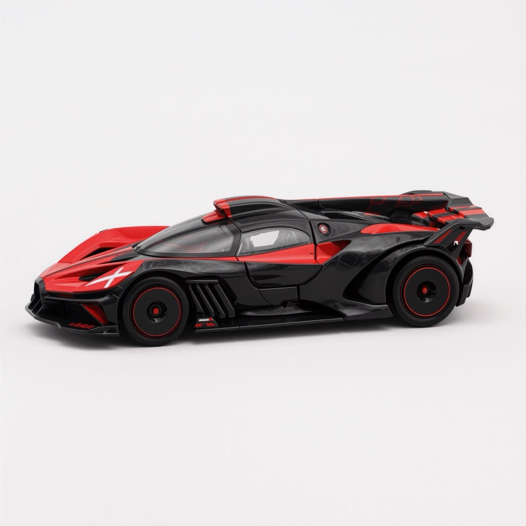 Bugatti Bolide Black Red Scale Model