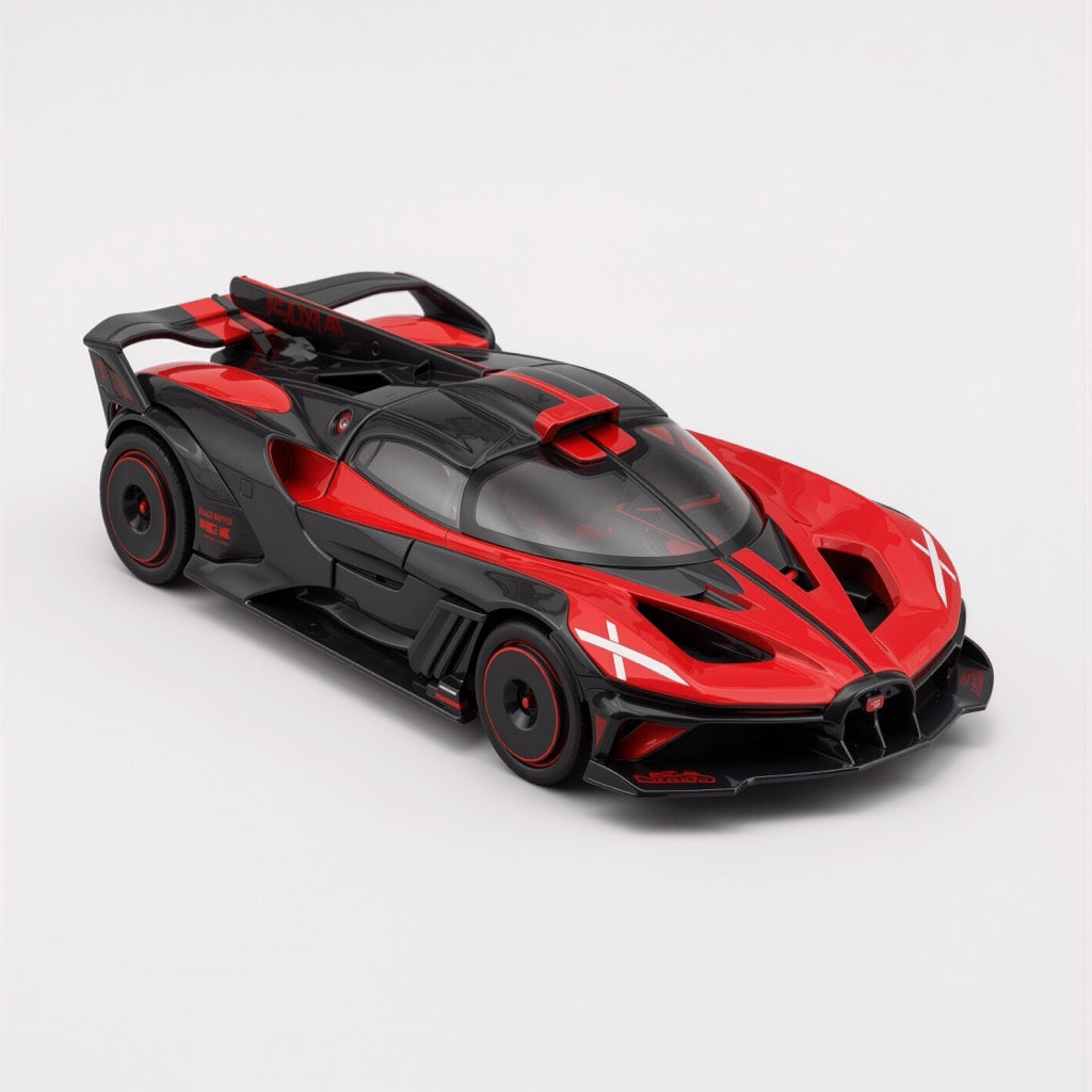 Bugatti Bolide Black Red Scale Model