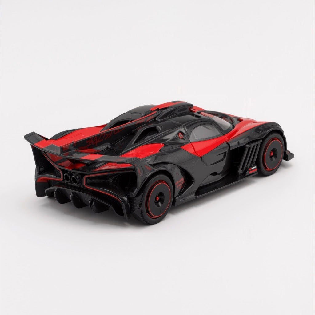 Bugatti Bolide Black Red Scale Model