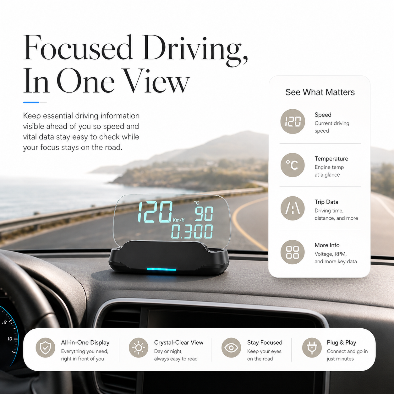 GaugeGo: Plug & Play HUD Display