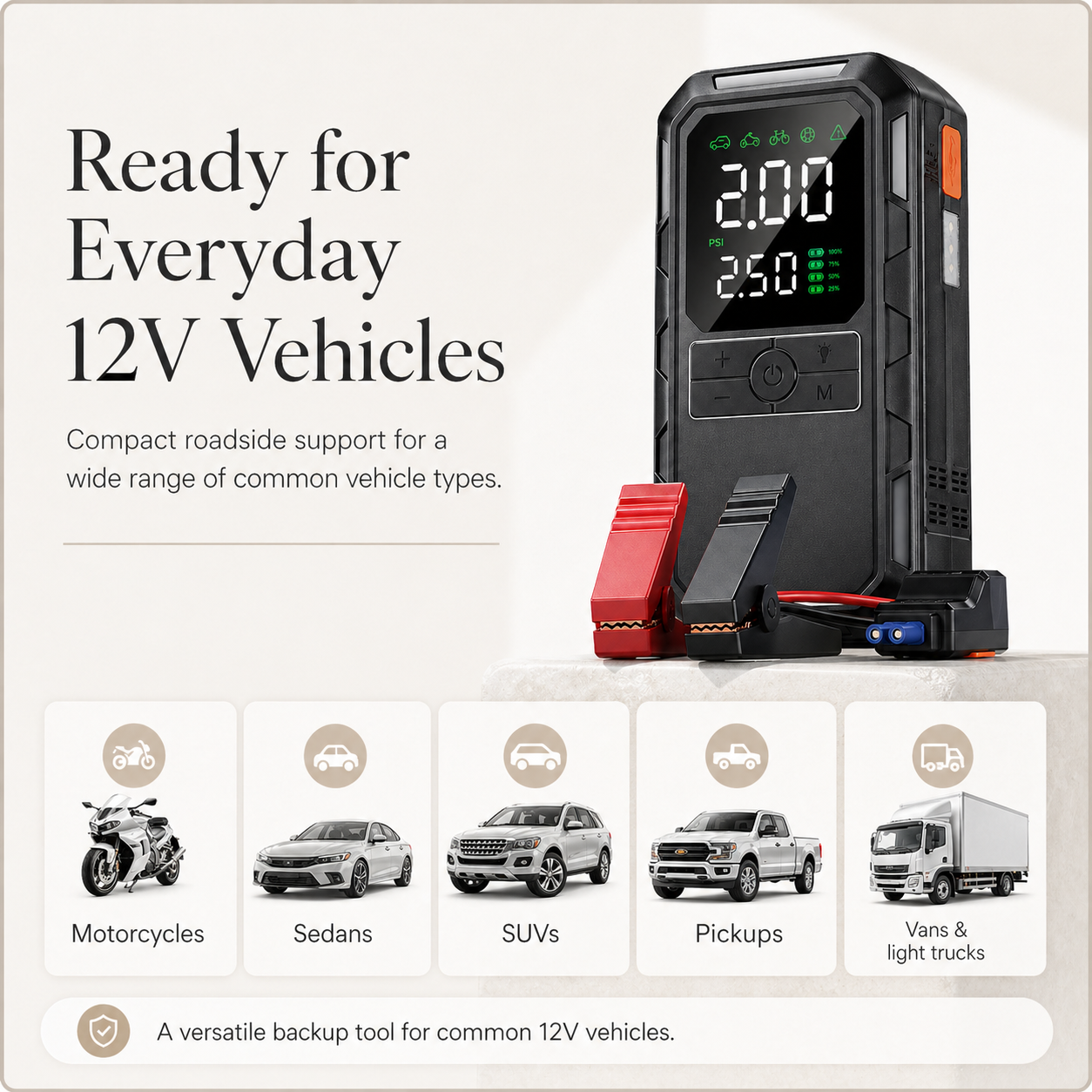RescueMate Air– Jump Start, Inflate & Power Up Anywhere