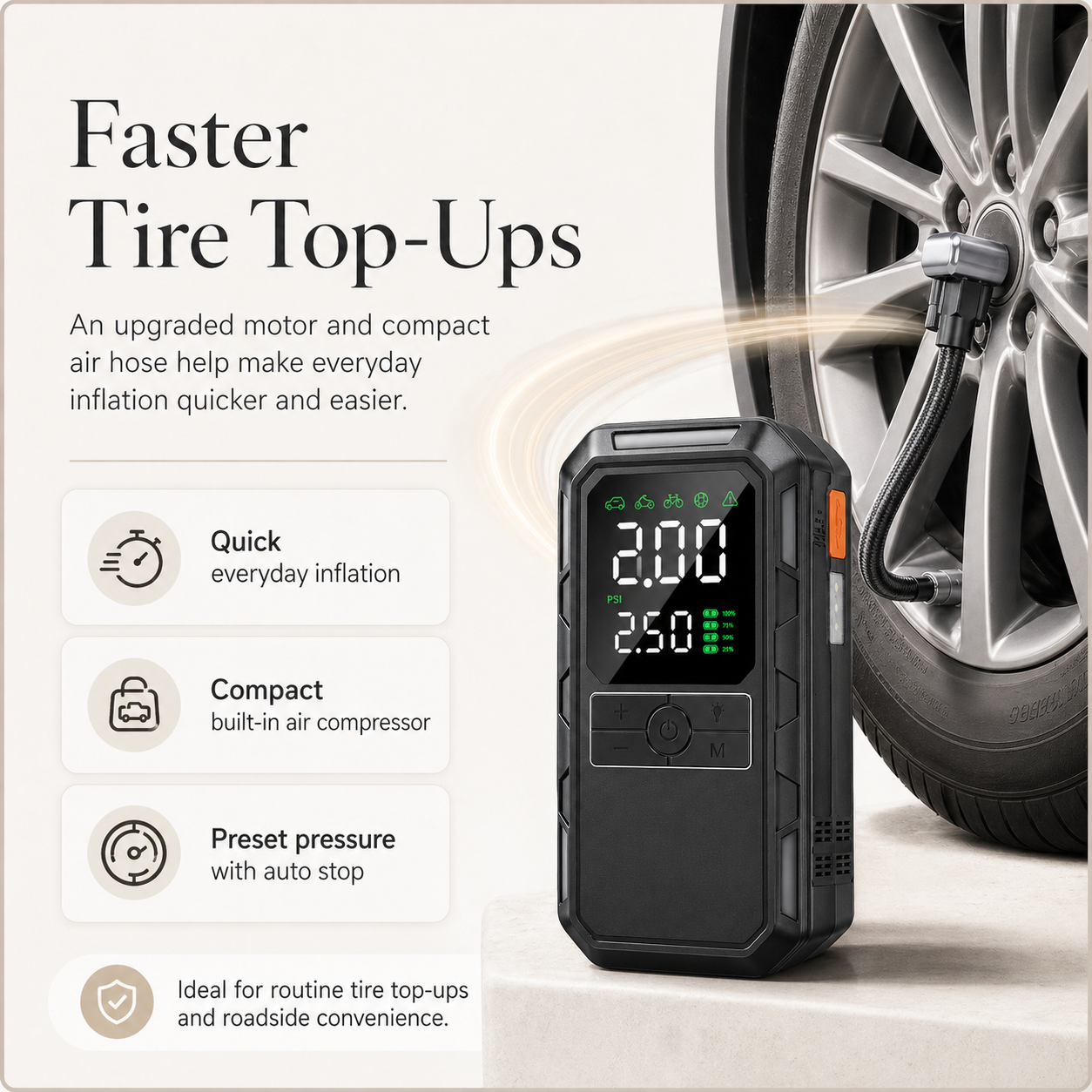 RescueMate Air– Jump Start, Inflate & Power Up Anywhere