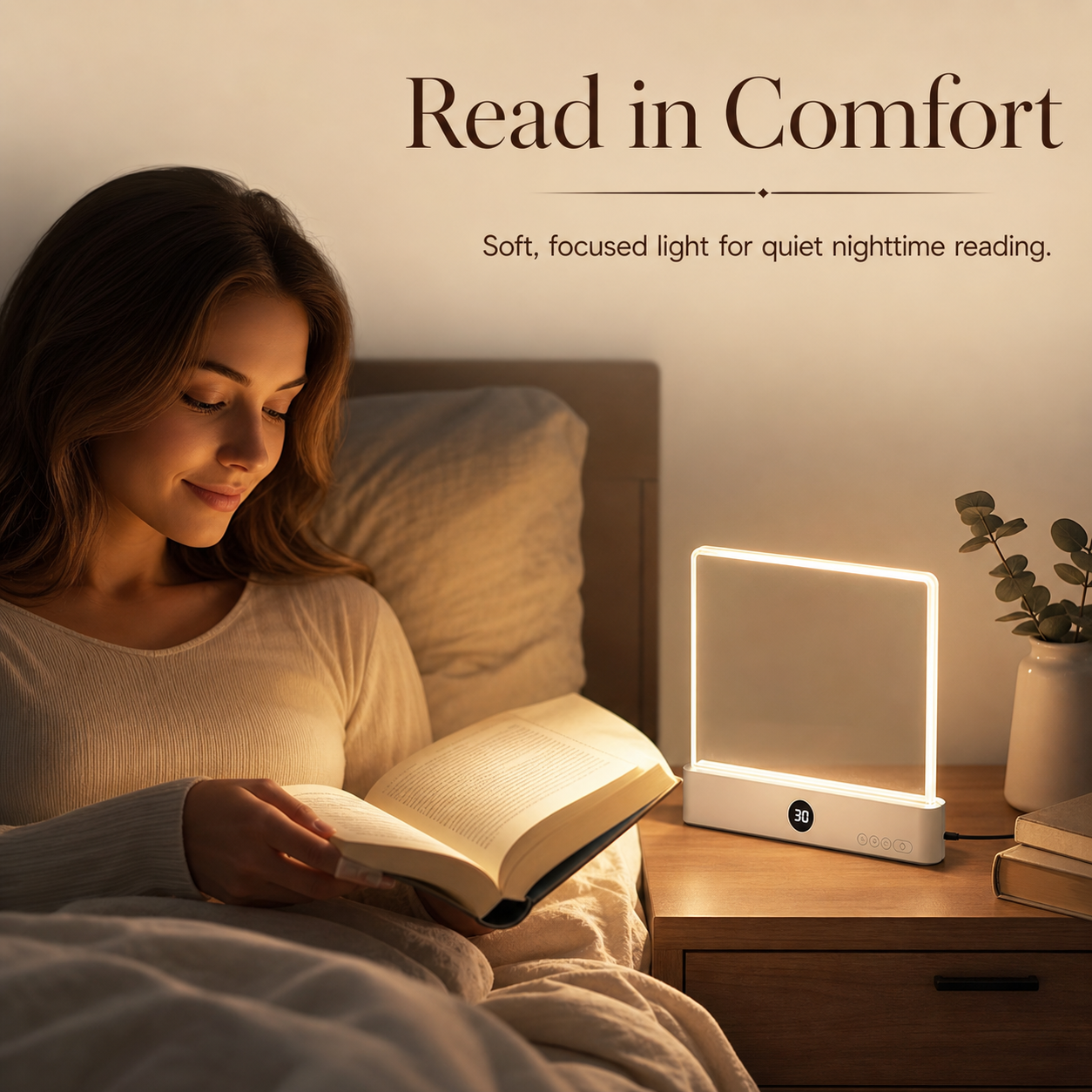 Acrylic Book Light – Portable Reading Lamp