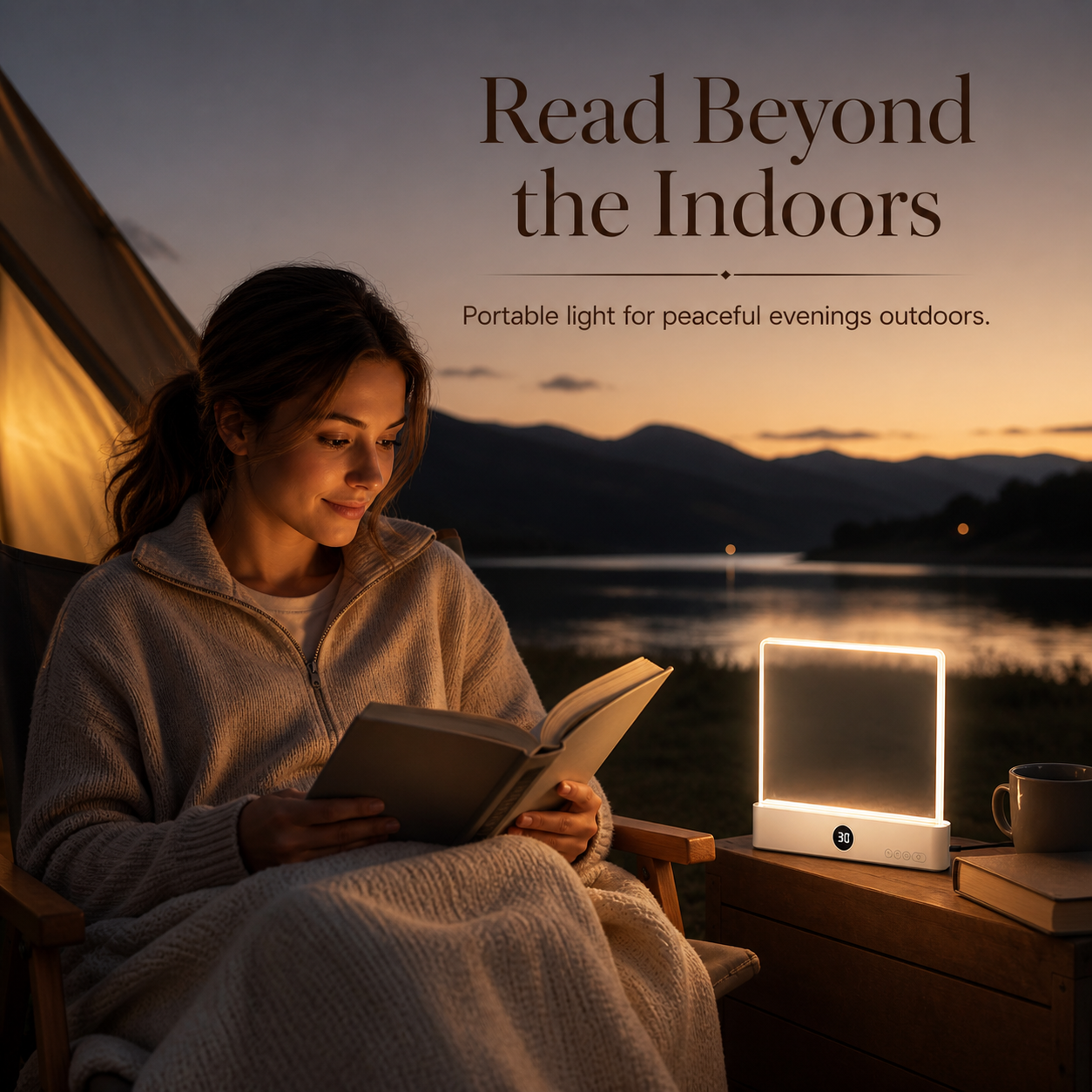 Acrylic Book Light – Portable Reading Lamp