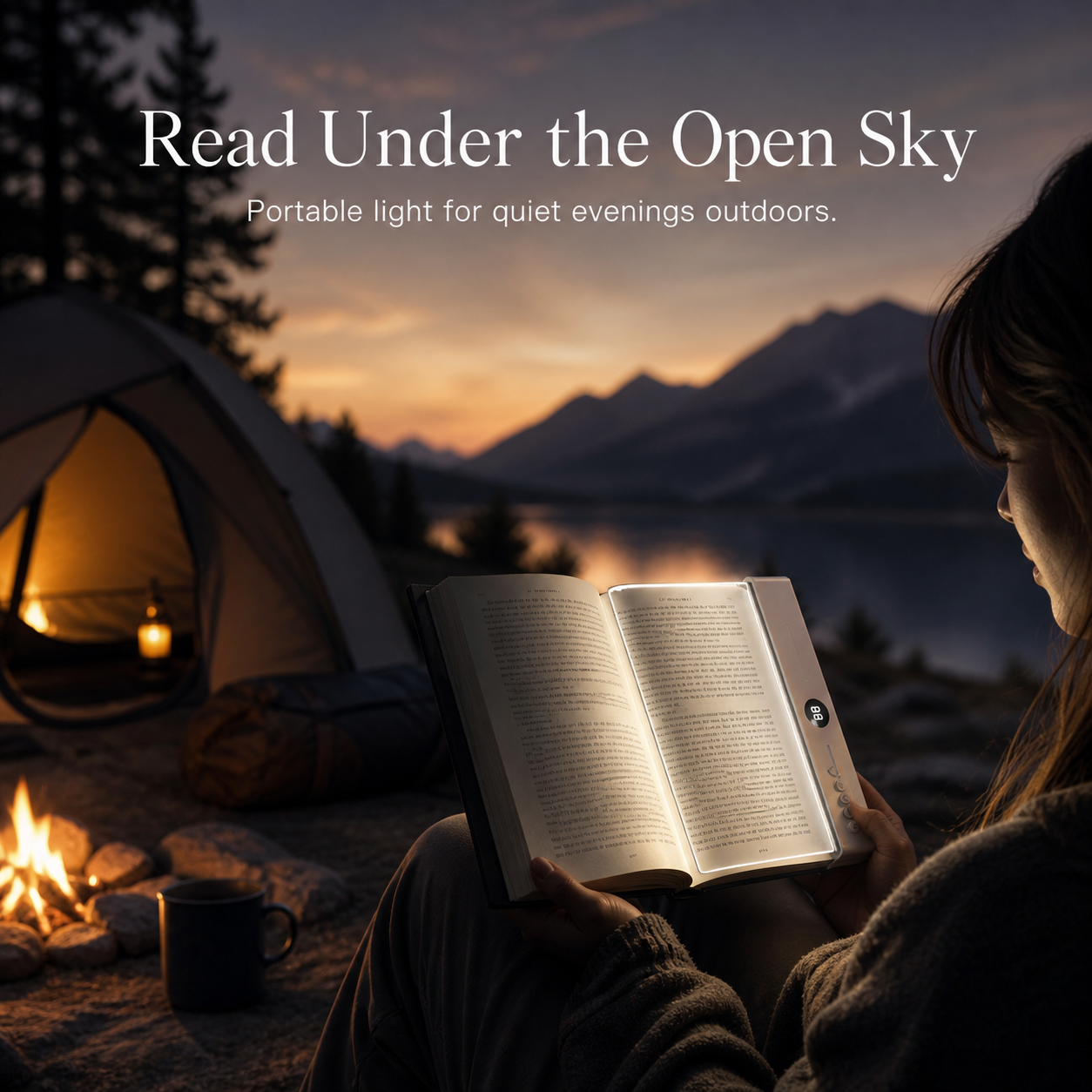 Acrylic Book Light – Portable Reading Lamp