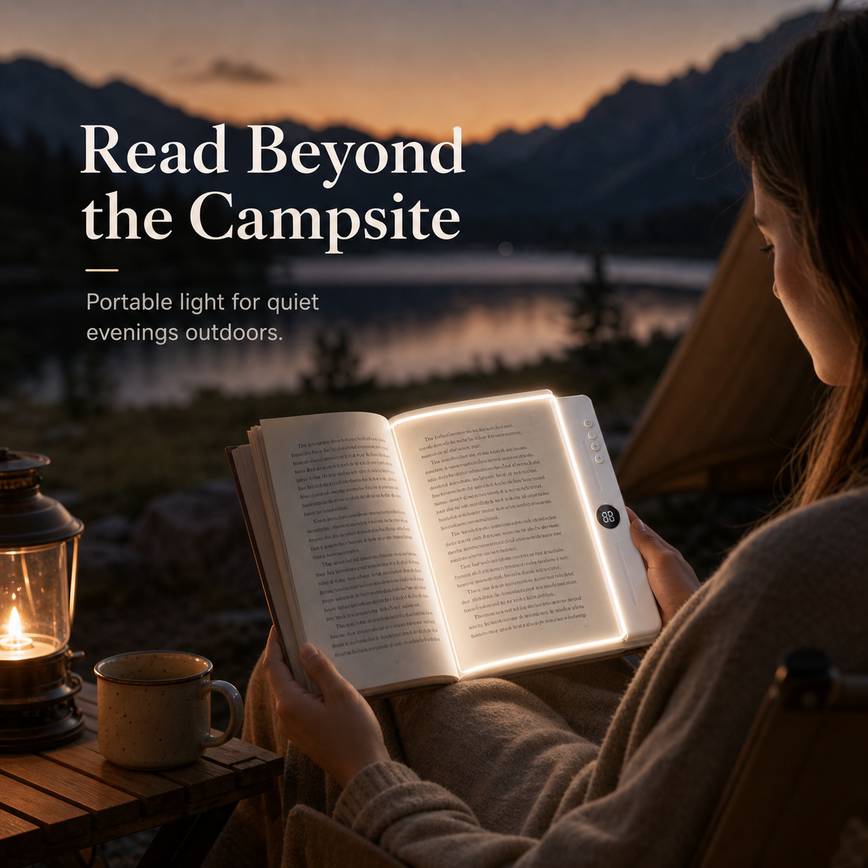 Acrylic Book Light – Portable Reading Lamp