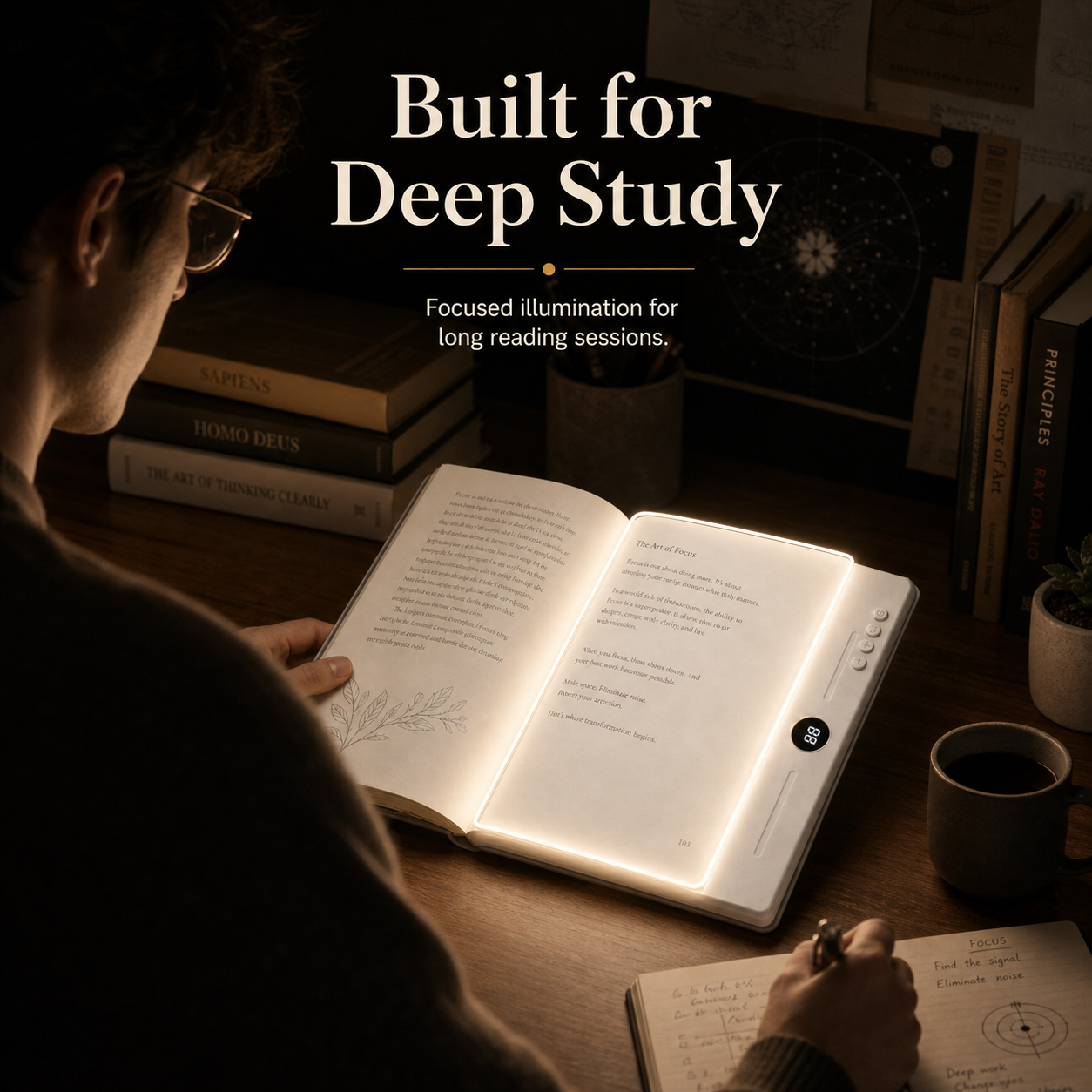 Acrylic Book Light – Portable Reading Lamp