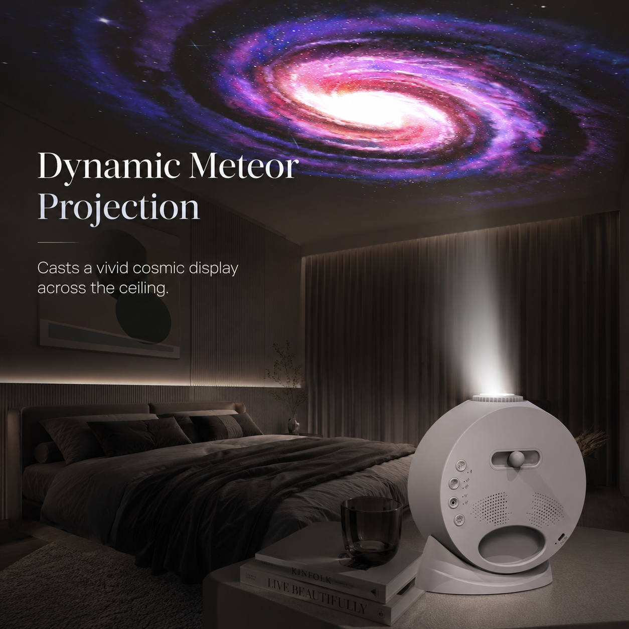 3 in One Smart Galaxy Projector, Bluetooth Speaker and Digital Alarm Clock