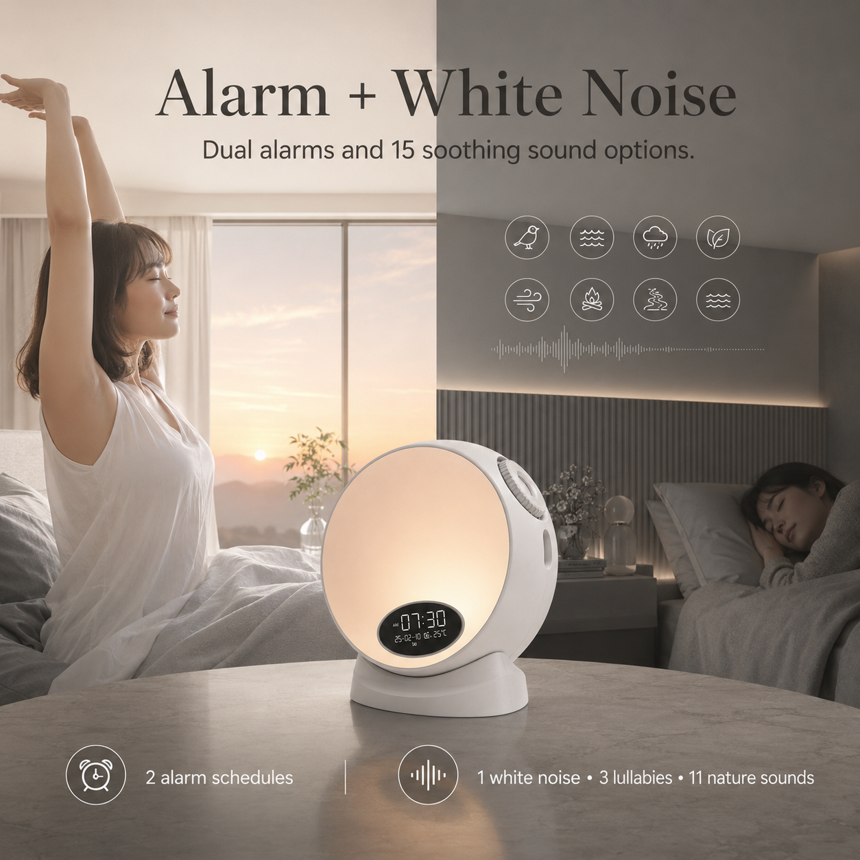 3 in One Smart Galaxy Projector, Bluetooth Speaker and Digital Alarm Clock