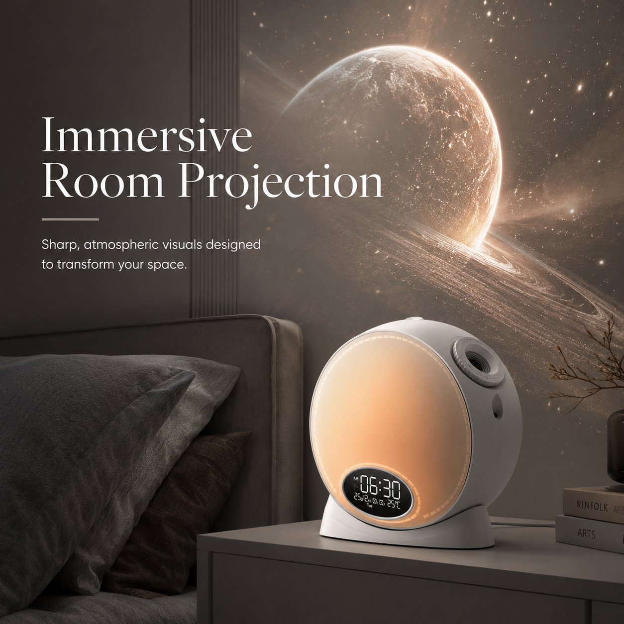 3 in One Smart Galaxy Projector, Bluetooth Speaker and Digital Alarm Clock